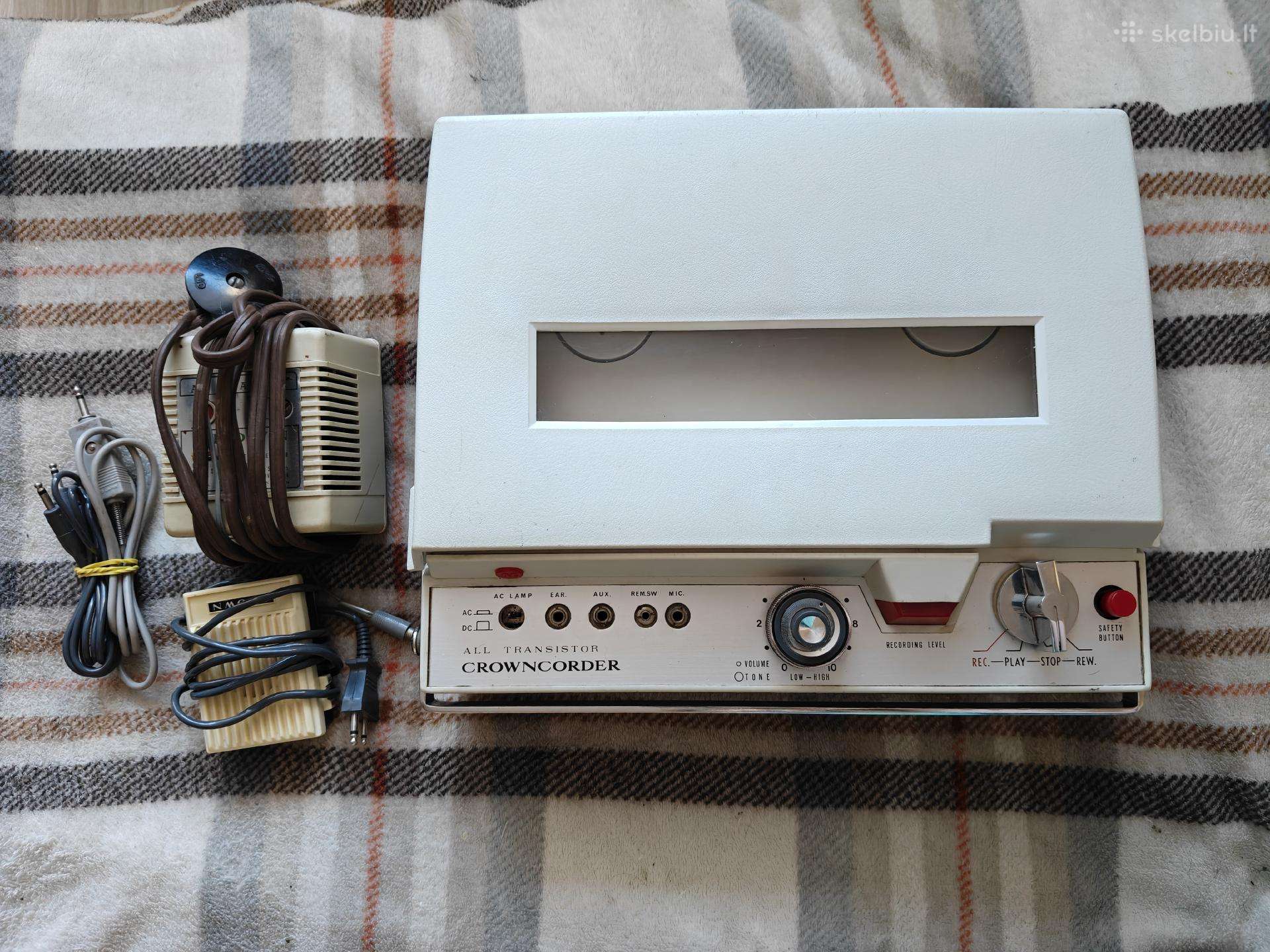 Netestuotas Crowncorder Ctr-5450 magnetafonas