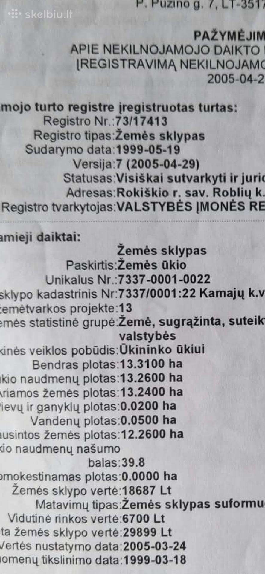 Žemės sklypai