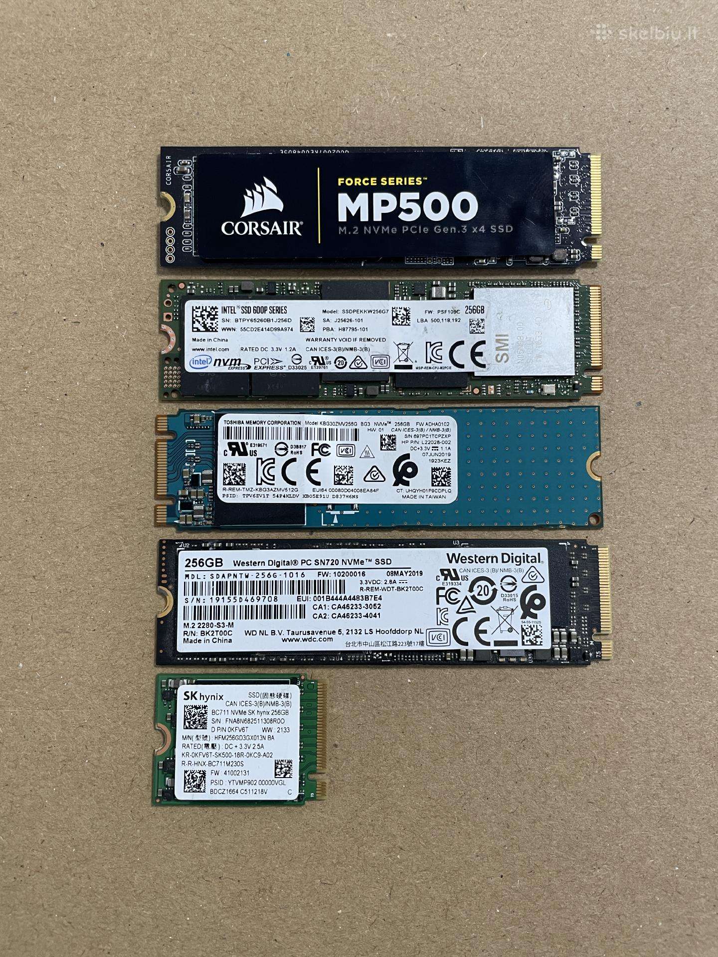 SSD M.2 Nvme 256gb, 512gb, 1tb, 2tb