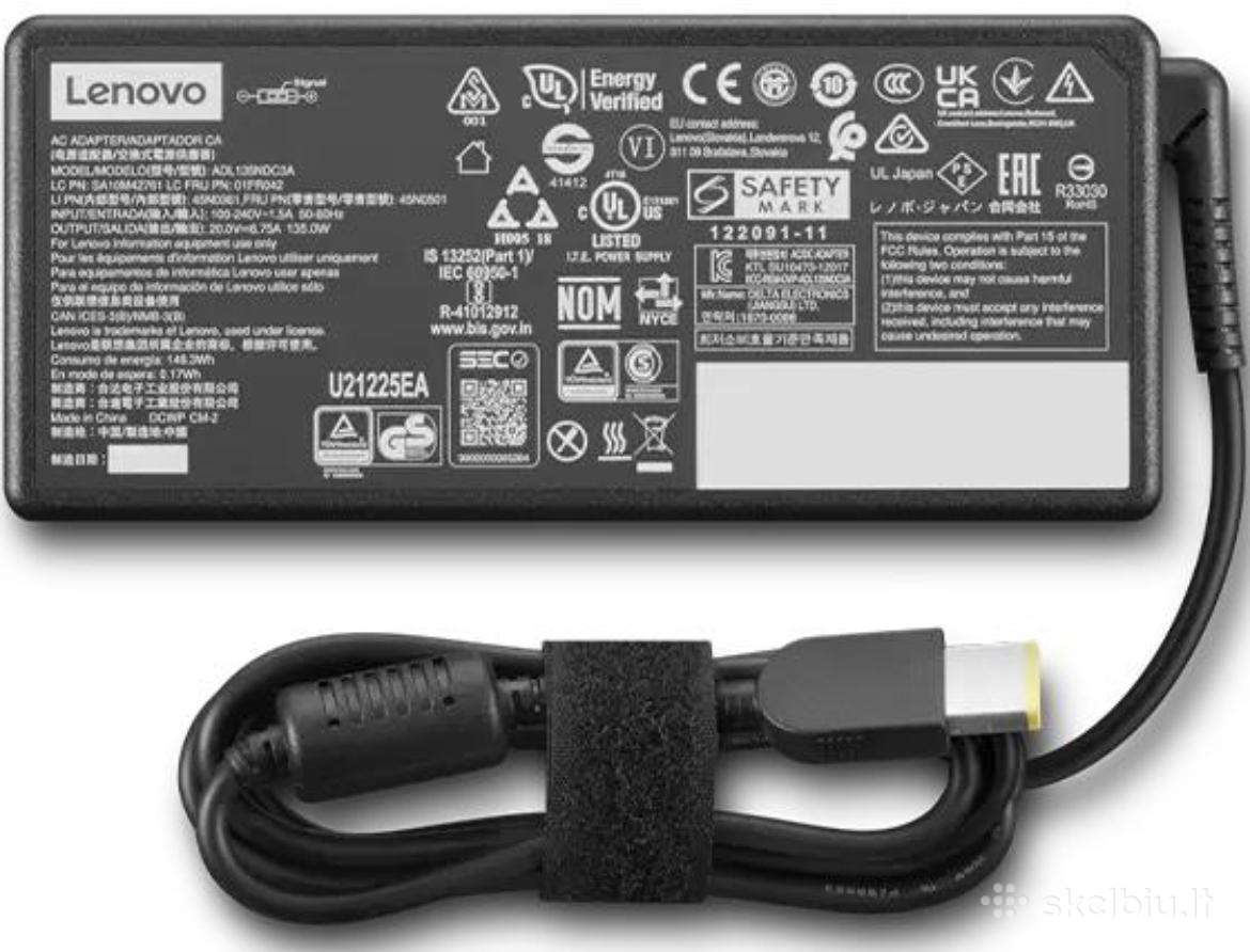Lenovo 135w nešiojamojo kompiuterio įkroviklis