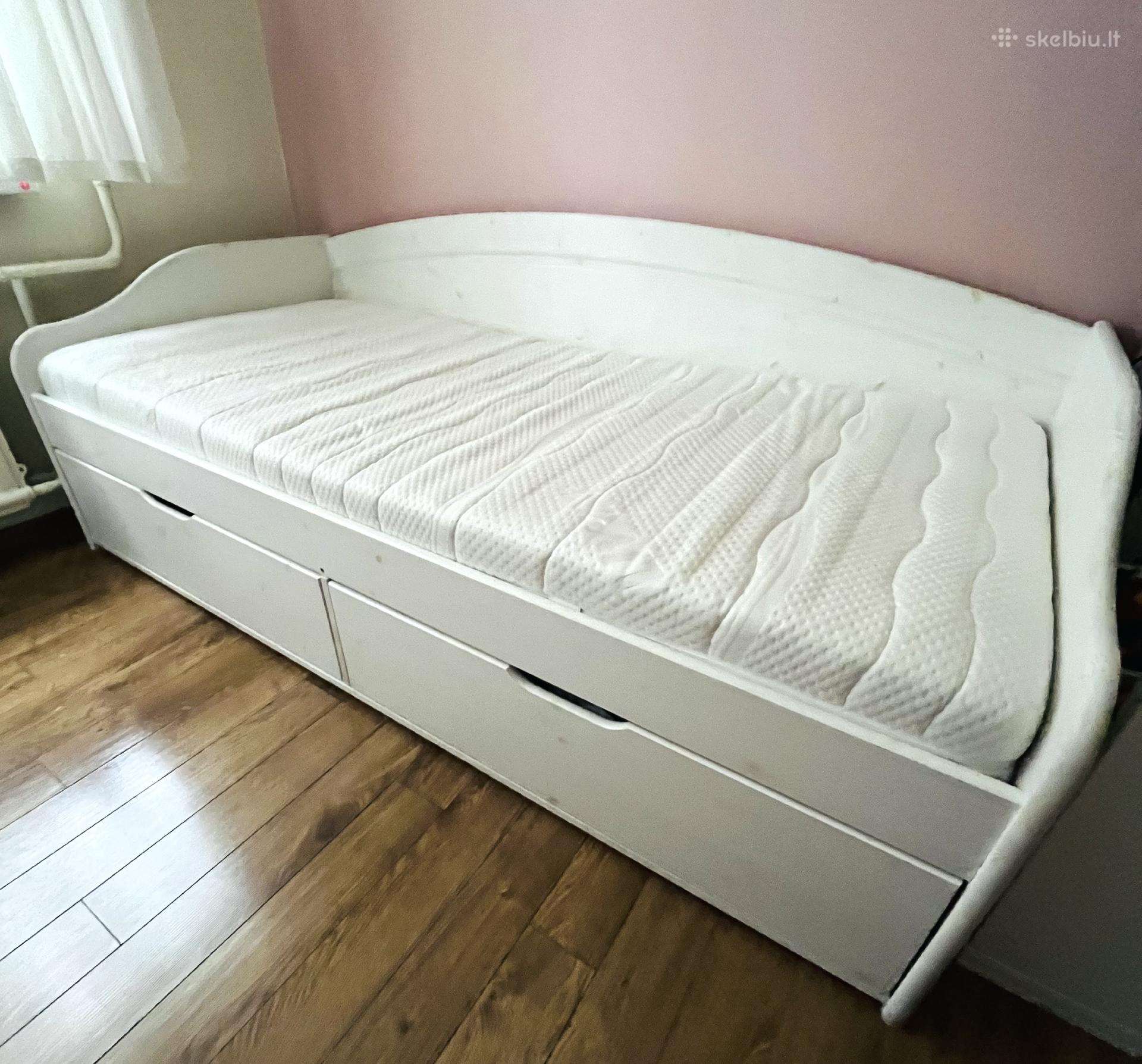 Nat medžio viengulė lova tachta