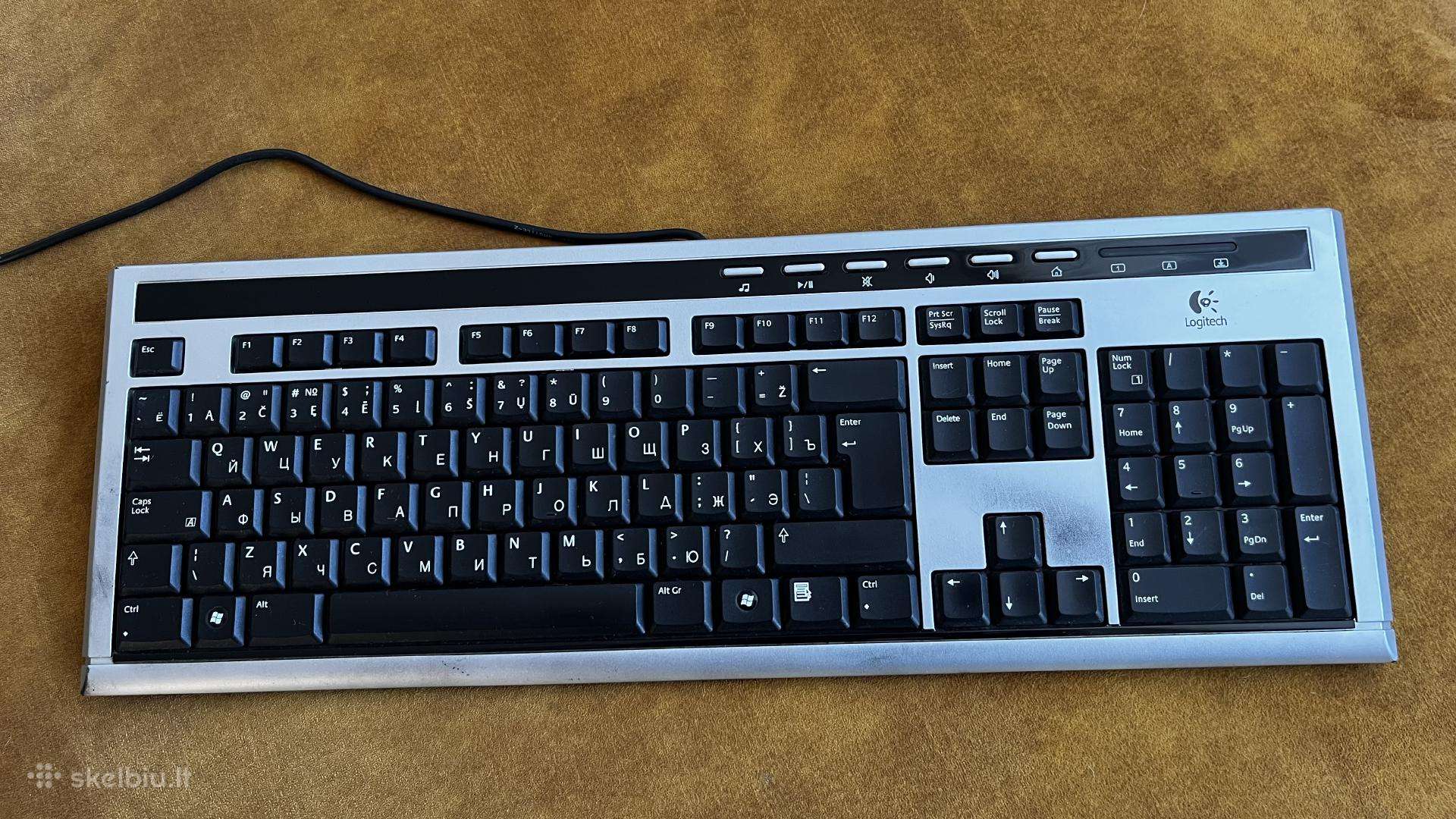 Logithech klaviatura laidinė, usb2