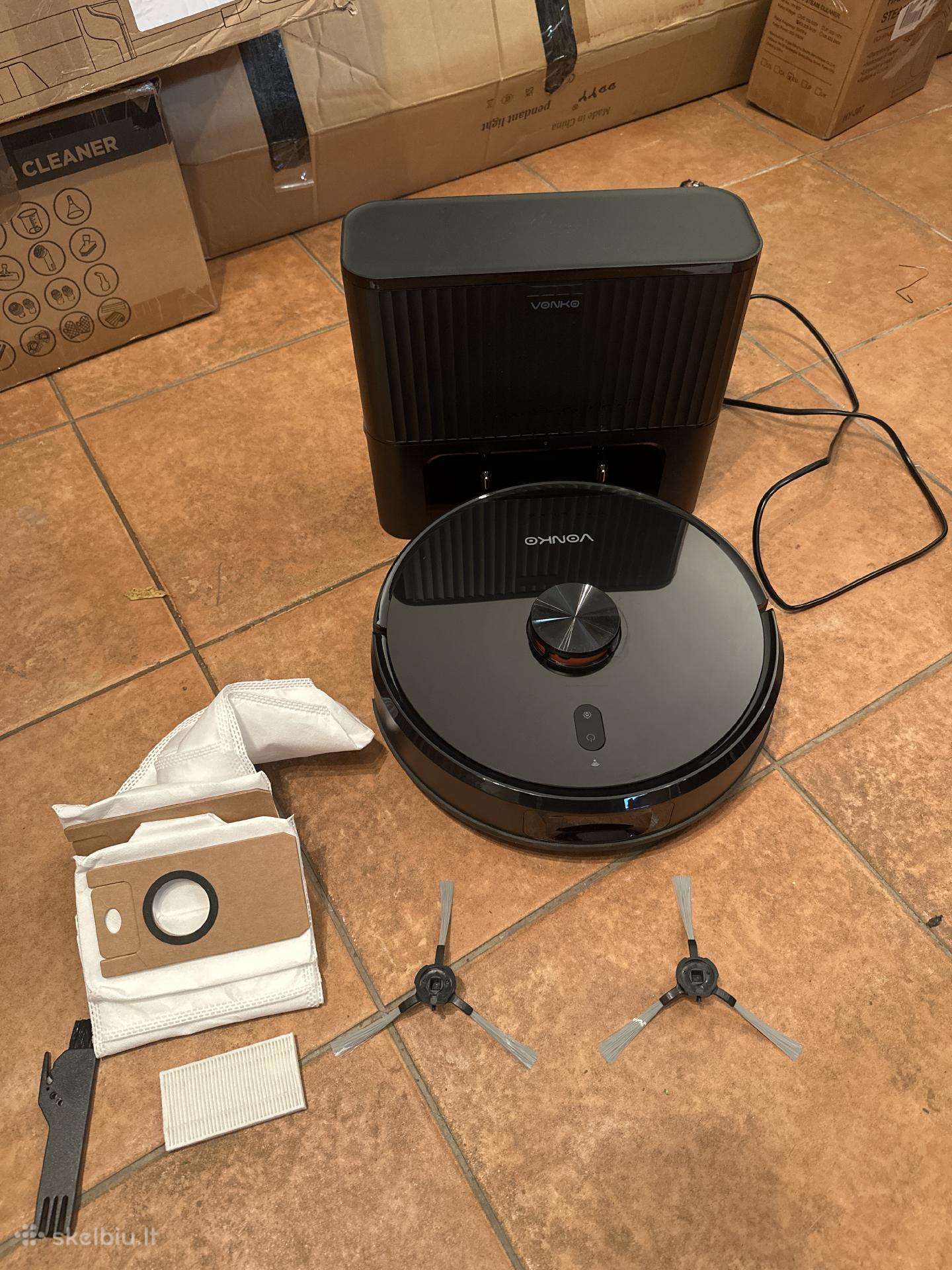 Vonko s6 pro robotas siurblys su stotele, ekspozic