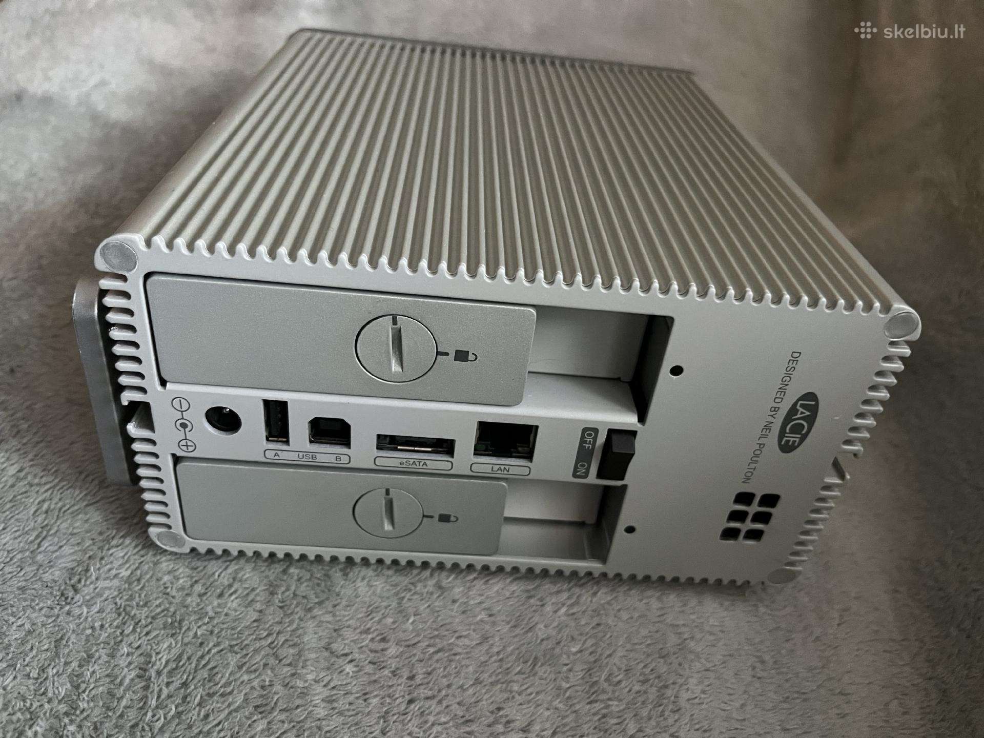 Lacie 2-bay HDD dėklas su 21 TB Hitachi diskais