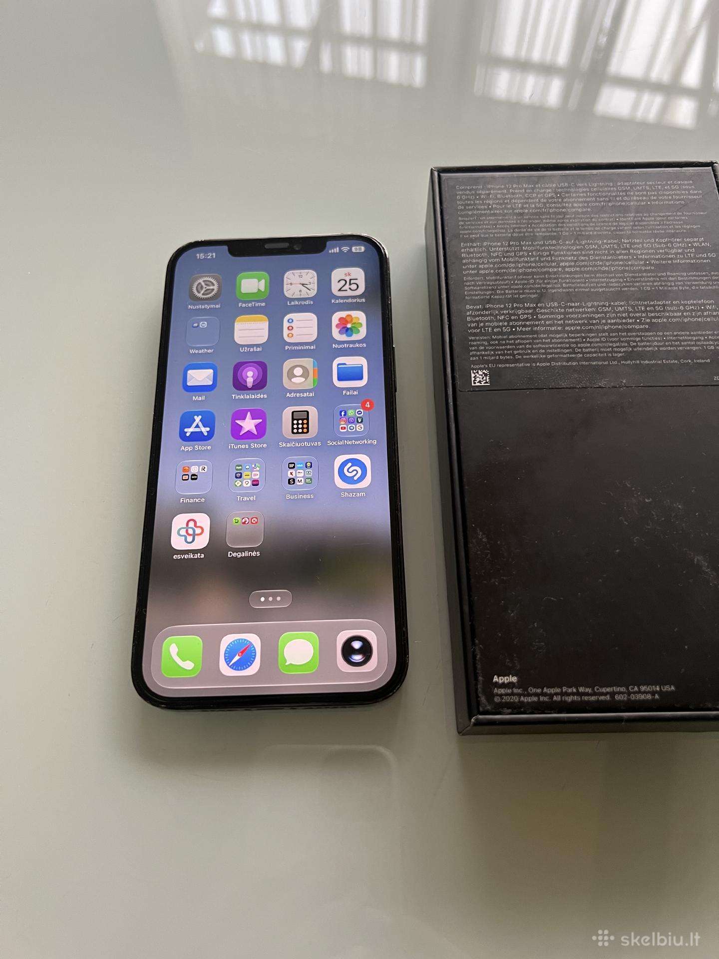 Parduodu iPhone 12pro Max 256 GB