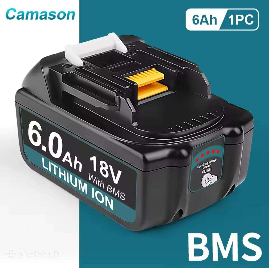 18v 6ah akumuliatoriai Camason