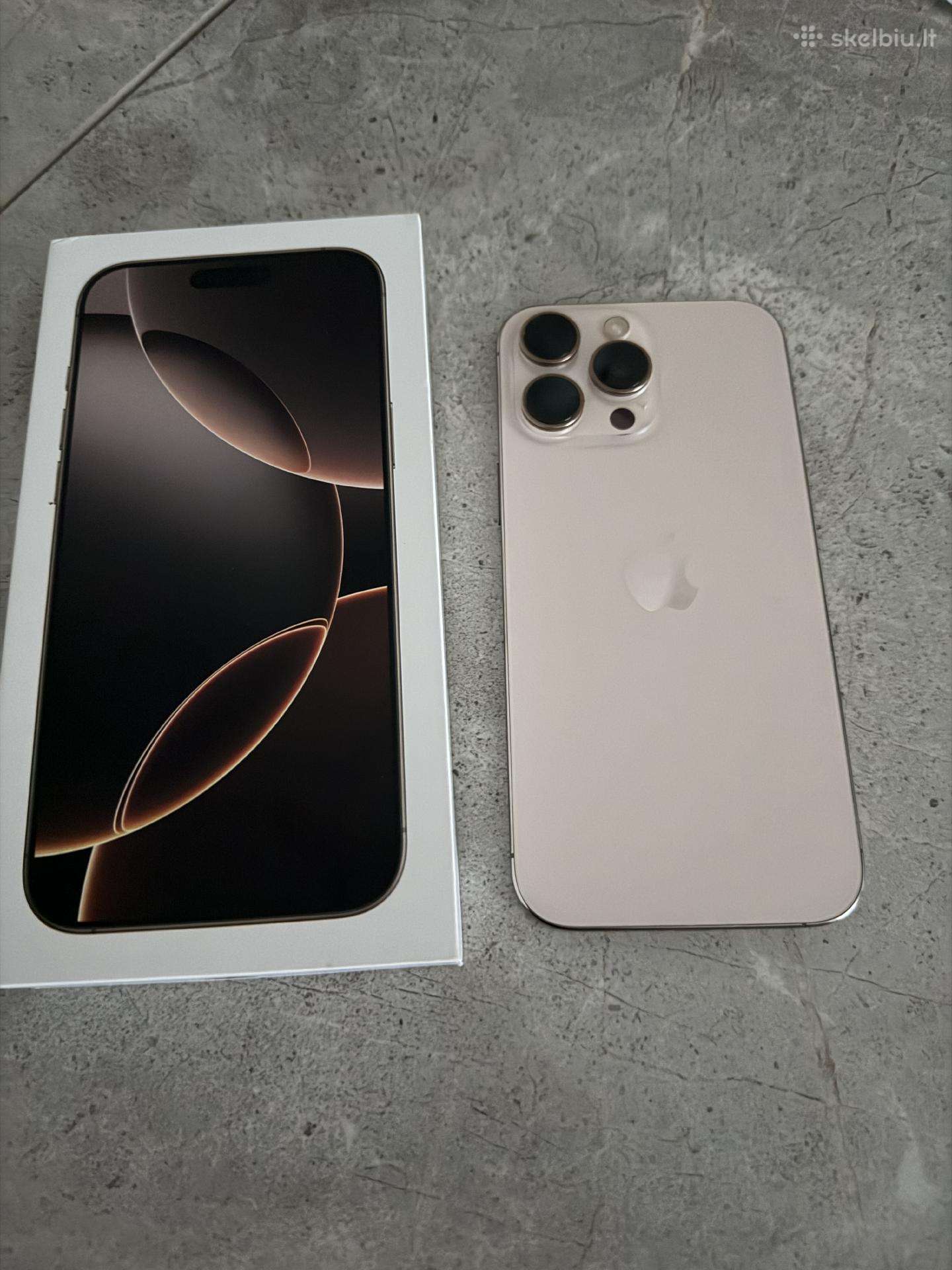 Apple iPhone 16 Pro Max 256gb dykumų titanas