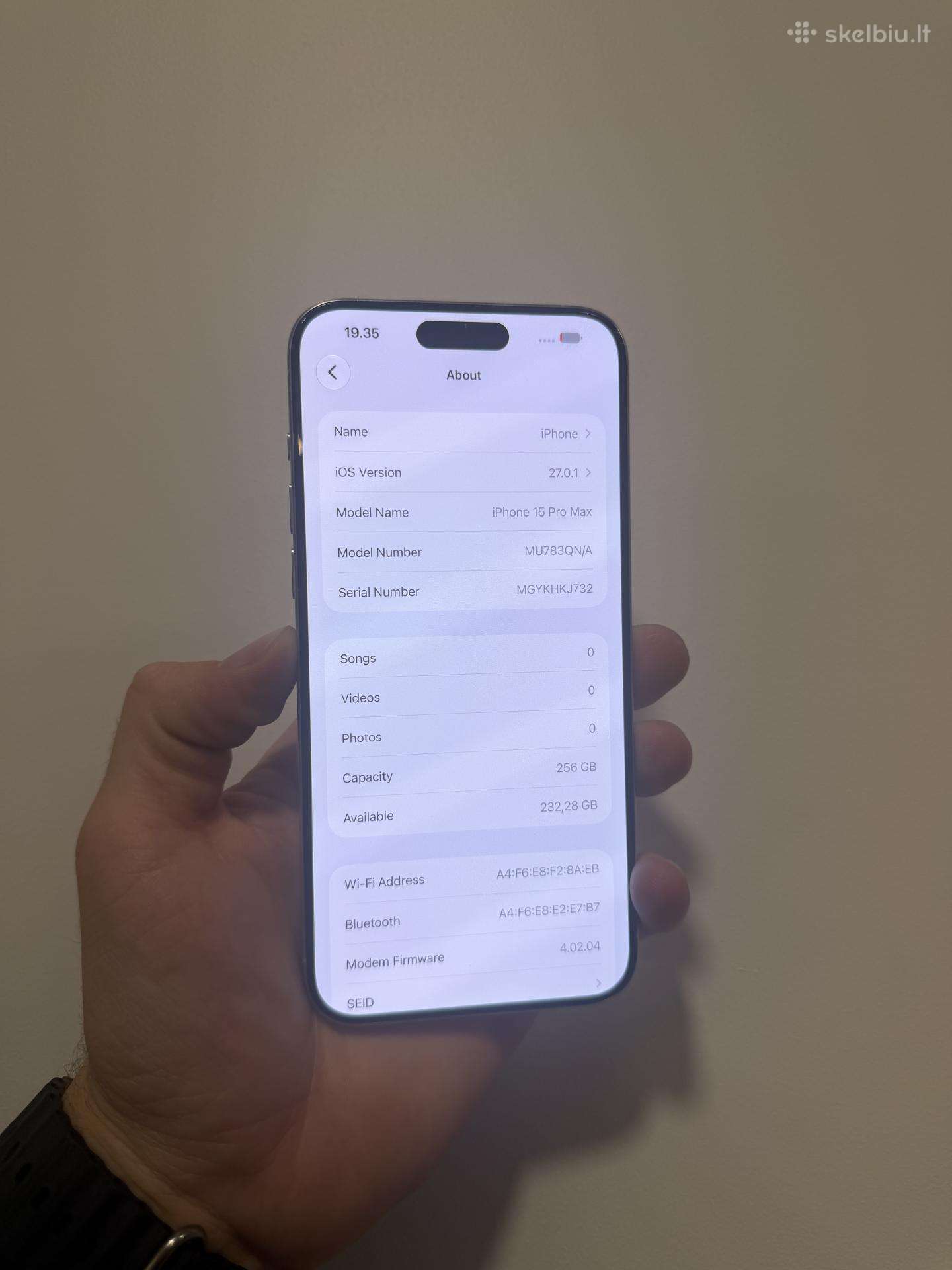 iPhone 15 Pro Max 256