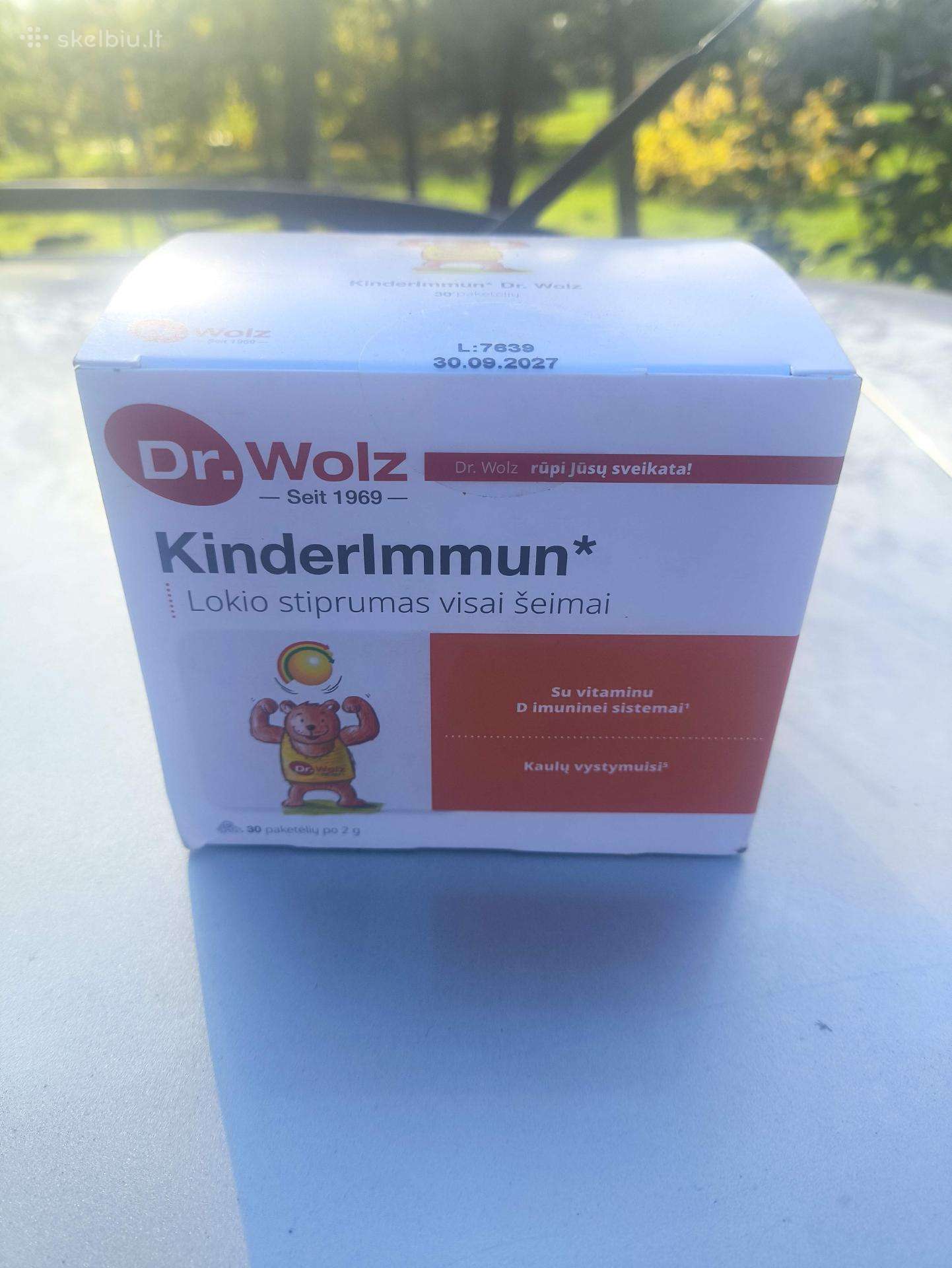 Dr Wolz Zell Kinderimmun tirpūs milteliai 2 g,