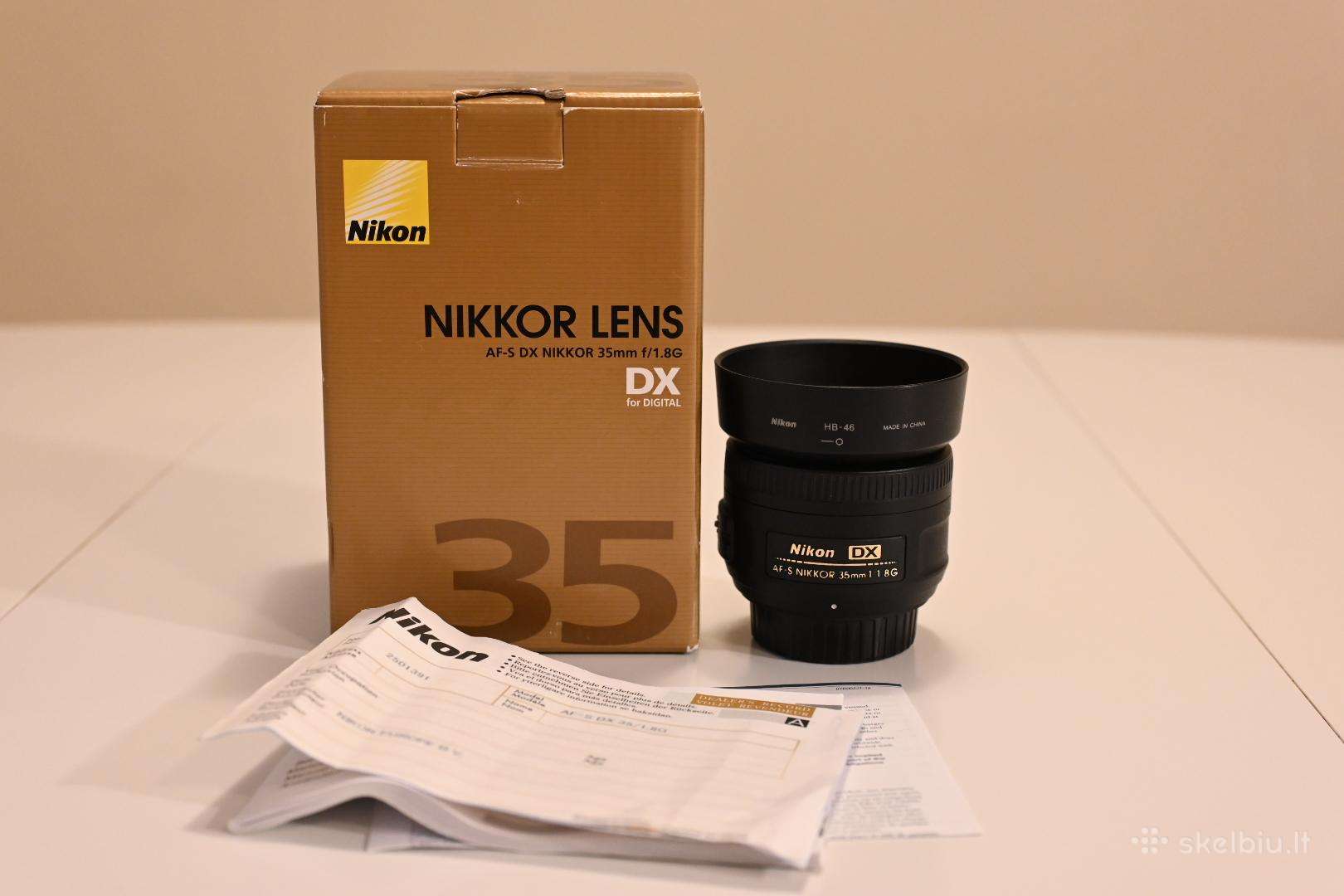 Nikon Nikkor Af-s 35mm F:1.8 Dx