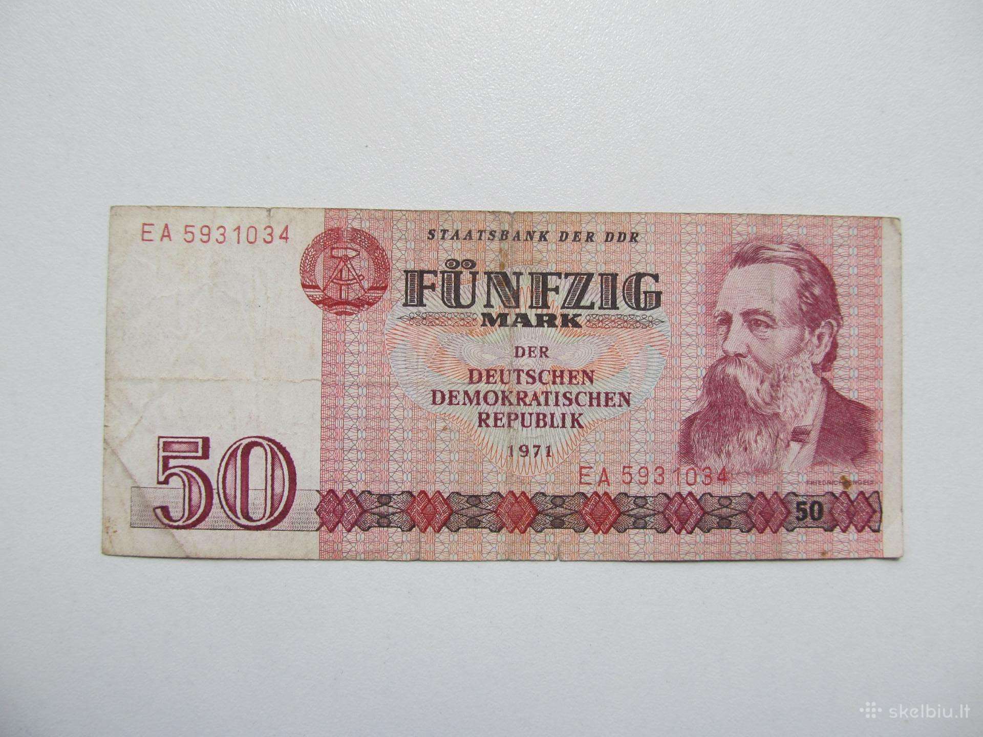 50 markiu , Demokratinė Vokietija , 1971