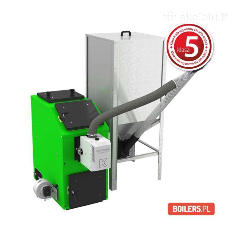 Granulinis katilas Kostrzewa 32kw, +Boileris