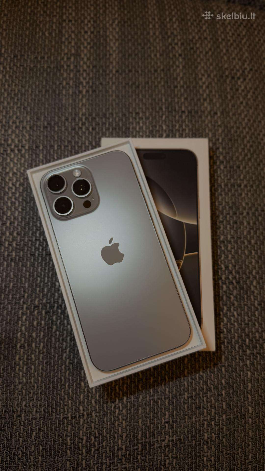 iPhone 16 pro max Natural Titanium 256gb