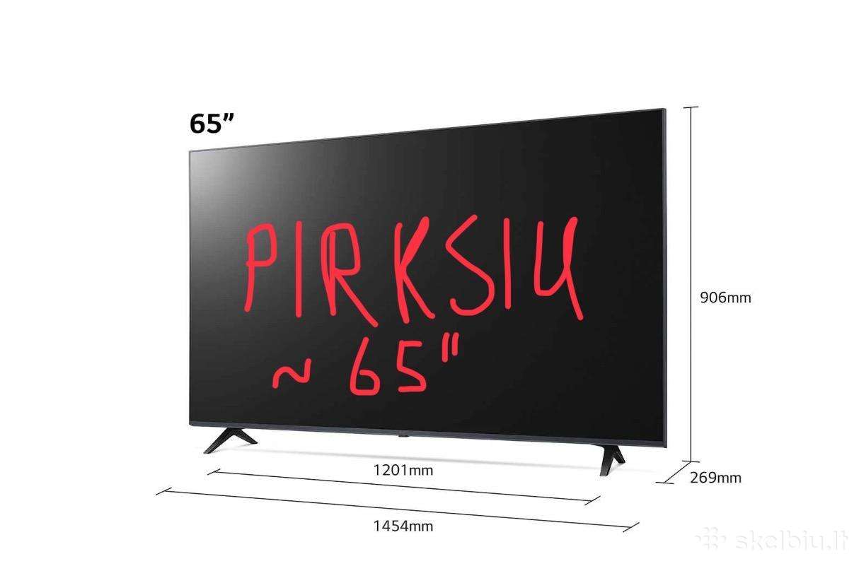 Pirksiu TV, pageidautina 65 col., galiu mokėti gr.