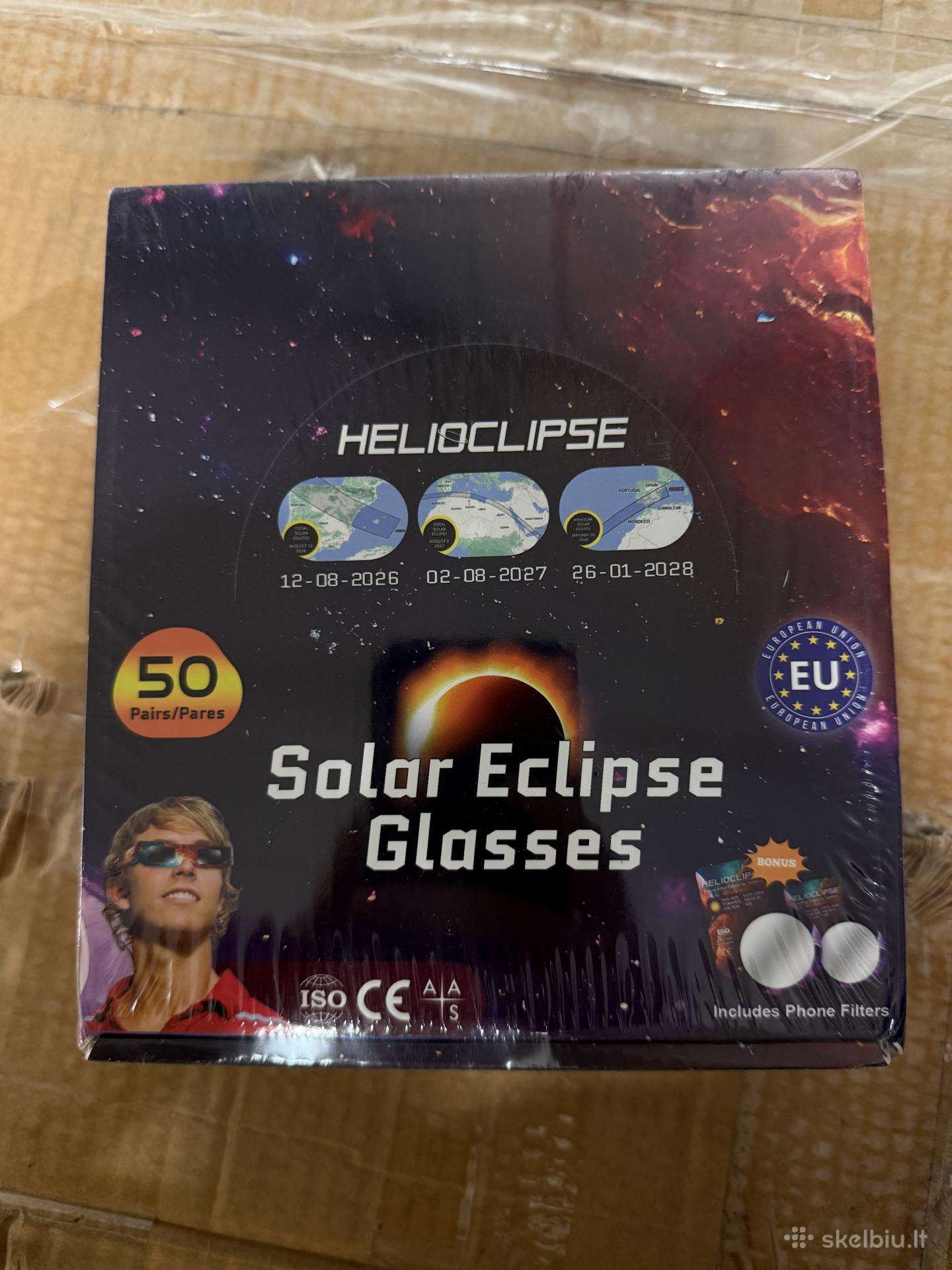 Helioclipse – specialūs akiniai, 50 porų