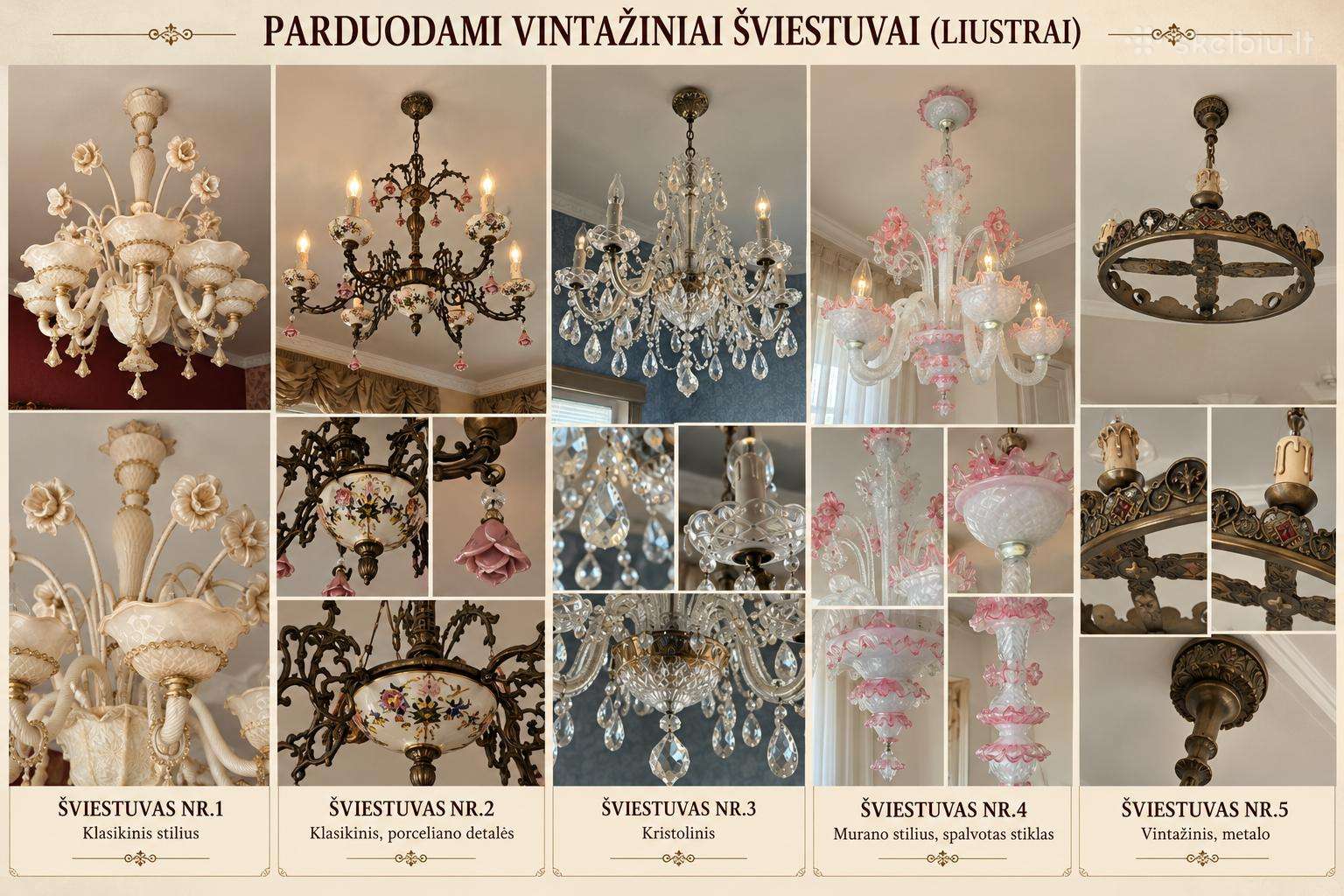 Lubiniai sieniniai pastatomi murano stiklo ranku