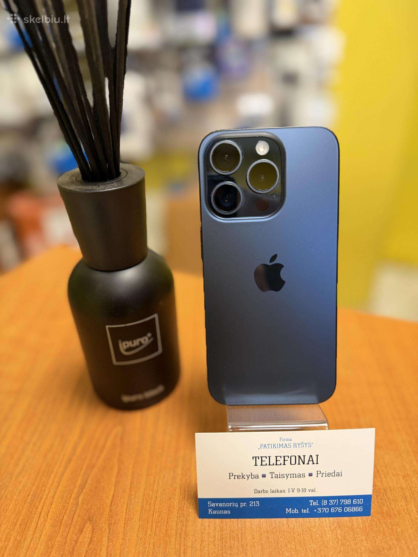 iPhone 15pro 128gb Blue Titan Su Garantija