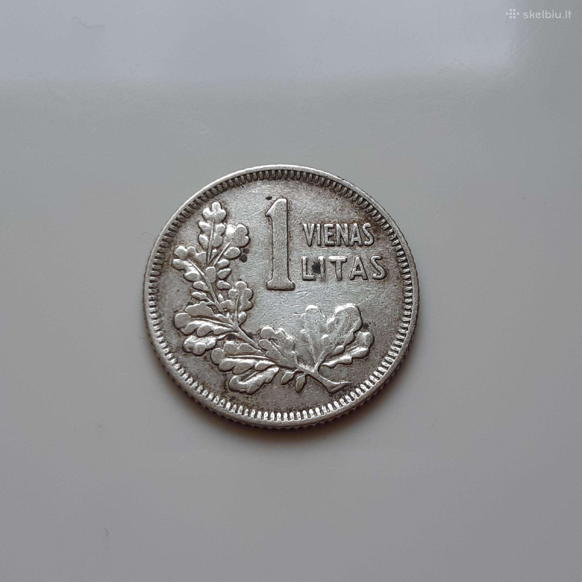 Lietuva 1 litas sidabras 1925
