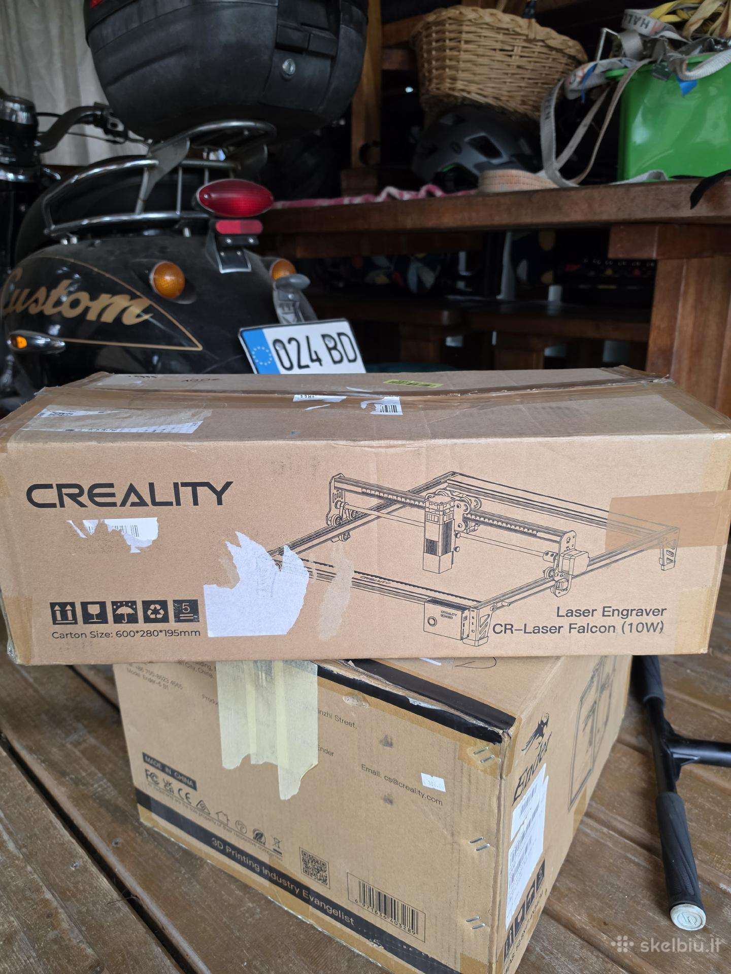 Creality Falcon 10w graviravimo staklės
