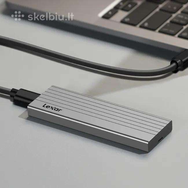 Lexar E6 Usb 3.2 Gen 2 aliuminė SSD Nvme dėžutė