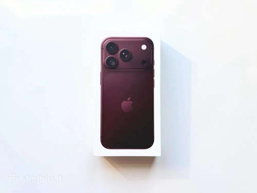 Naujas Apple iPhone 18 pro 256 Burgundy - 1350!