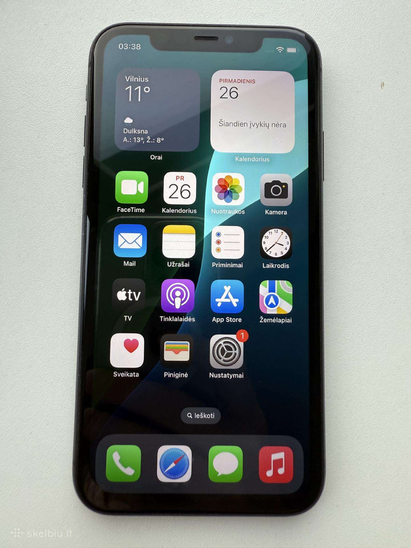 iPhone 13 128 GB Midnight (juodas)