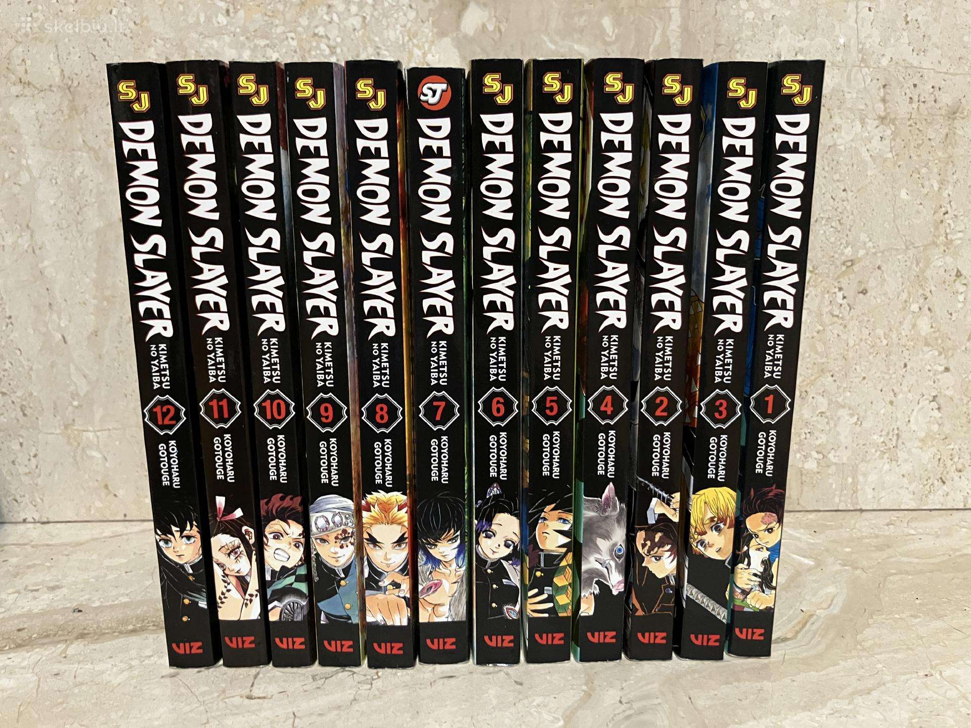 Demon Slayer 1-12 Anime Komiksai Manga