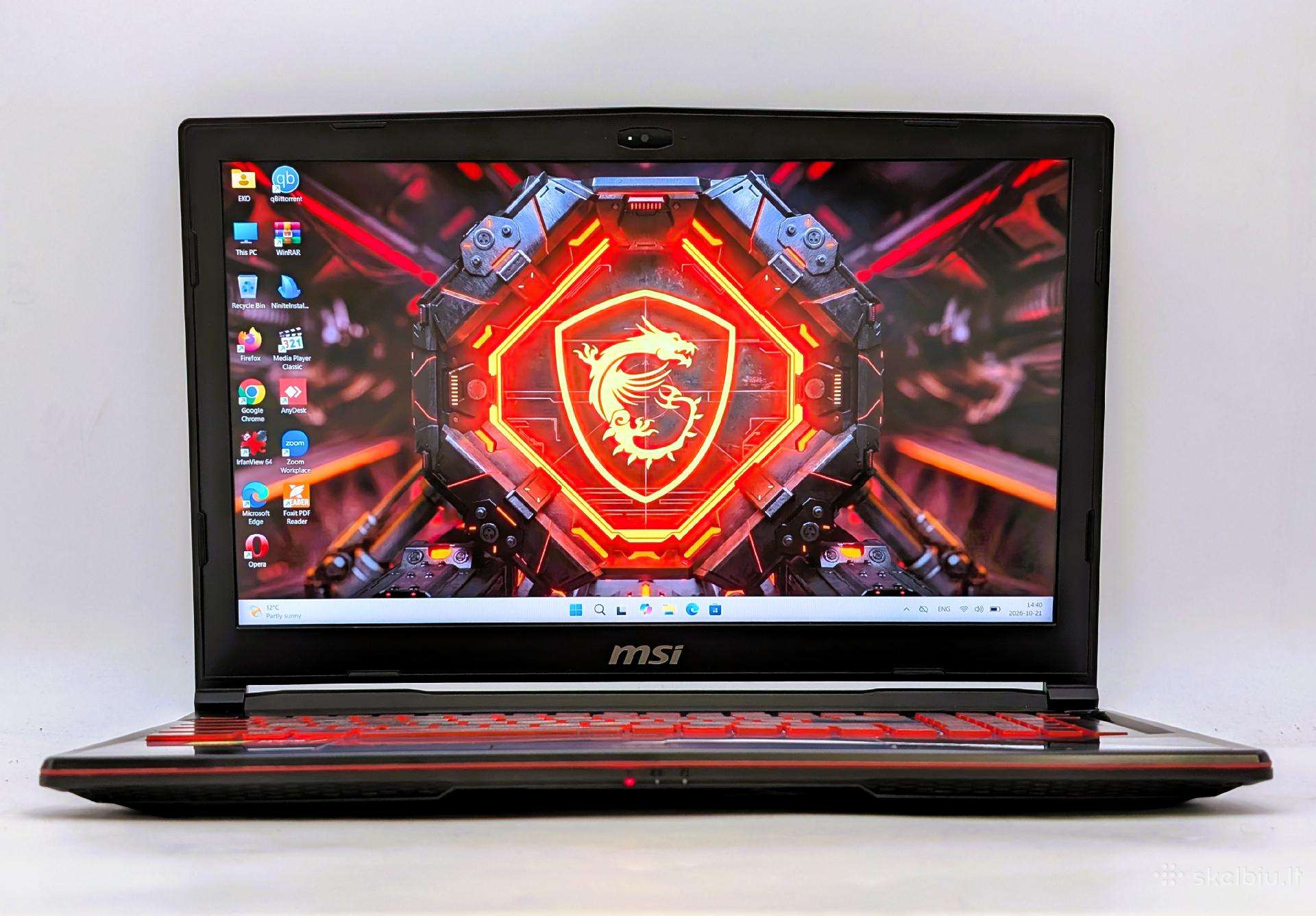 Msi Gl63 8se i7 16gb 512gb SSD Rtx 2060 6gb