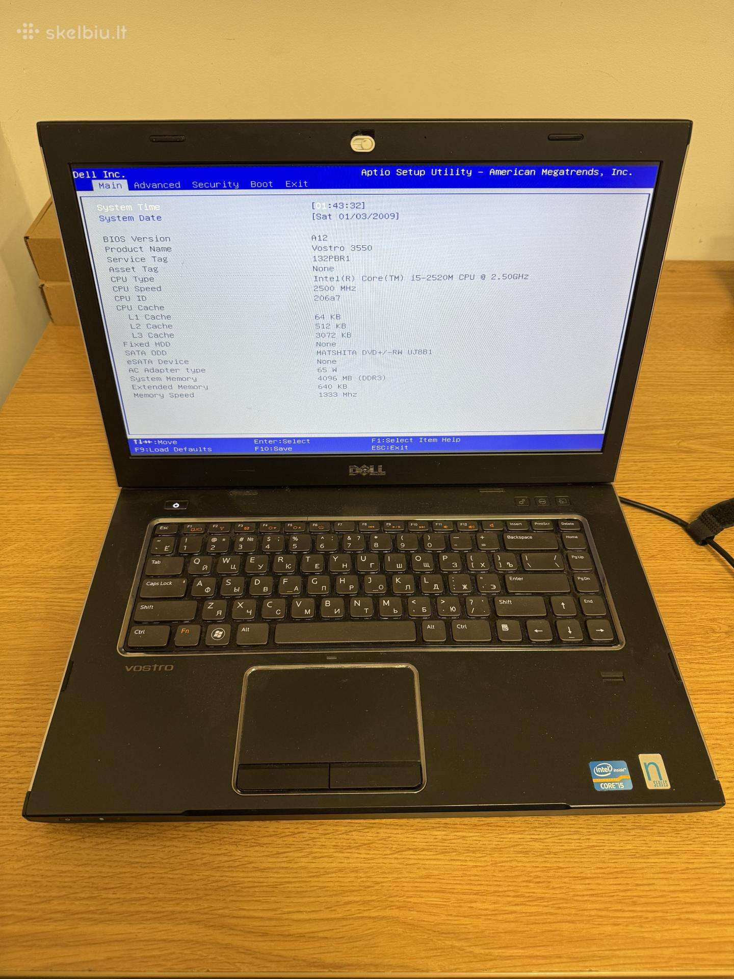 Dell Vostro 3550 15.6 i5 / 4gb / 250gb