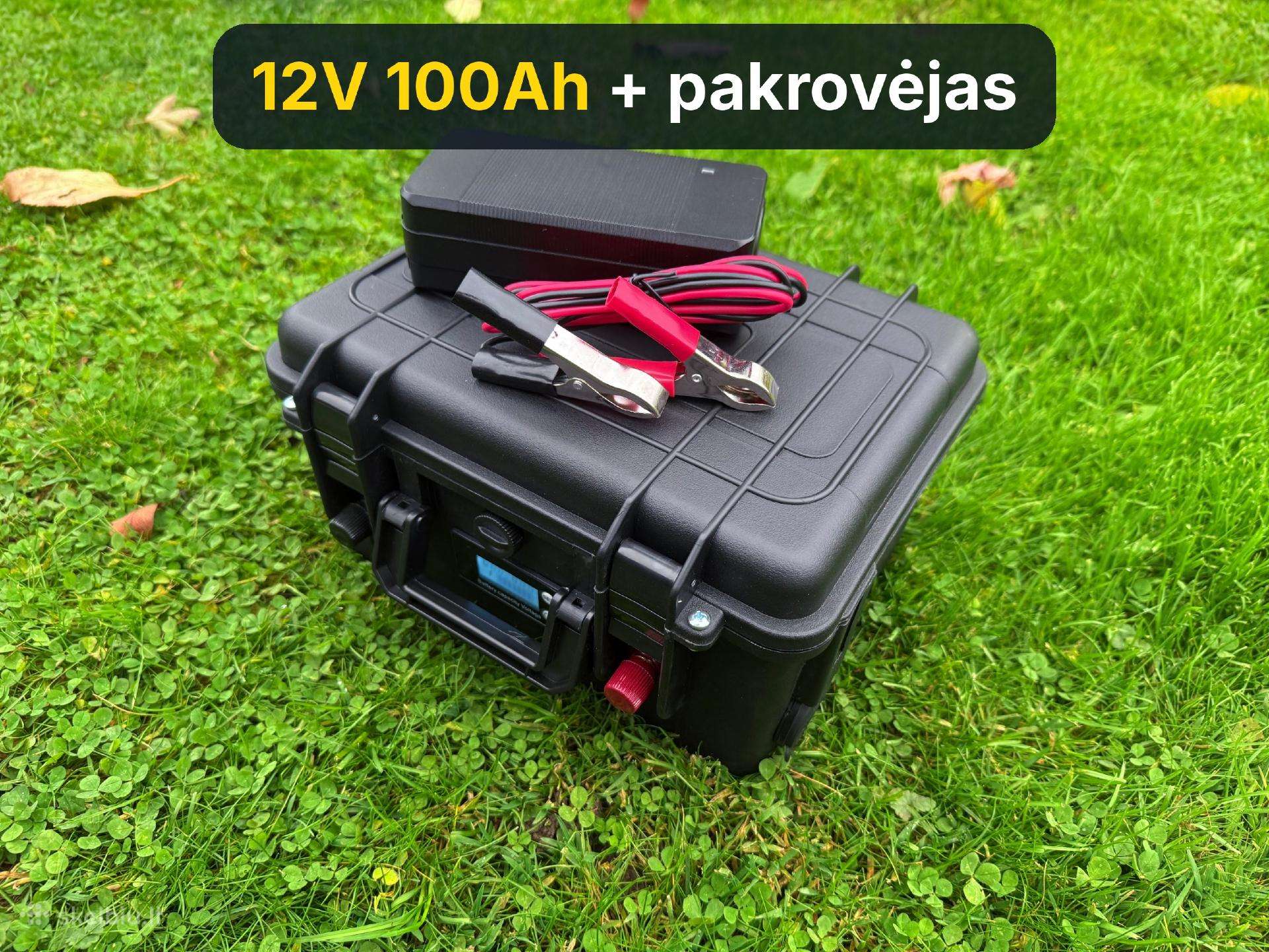Akumuliatorius Baterija valtims žvejybai 12v 120ah