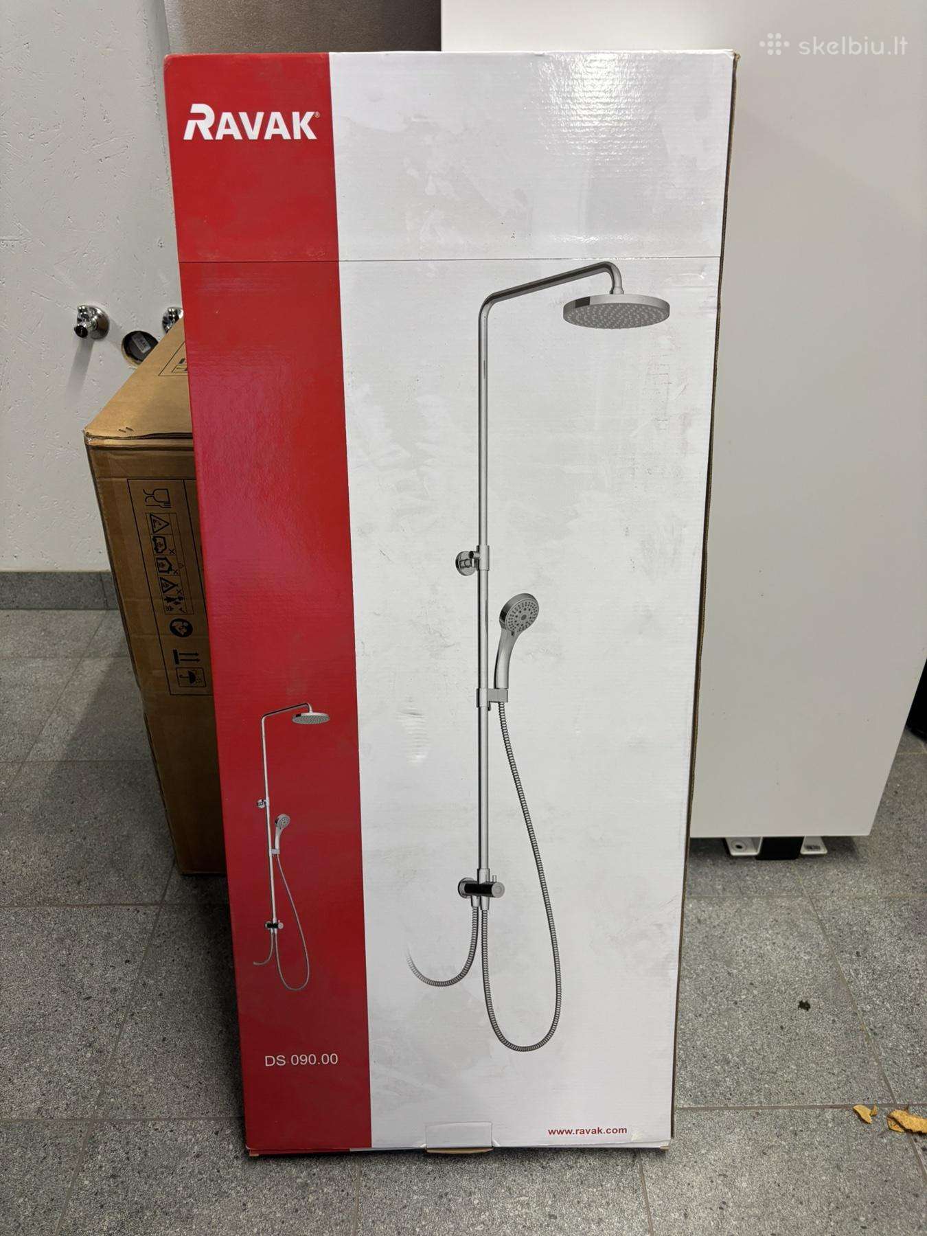 Dušo sistema Ravak DS 090.00cr chromo spalvos