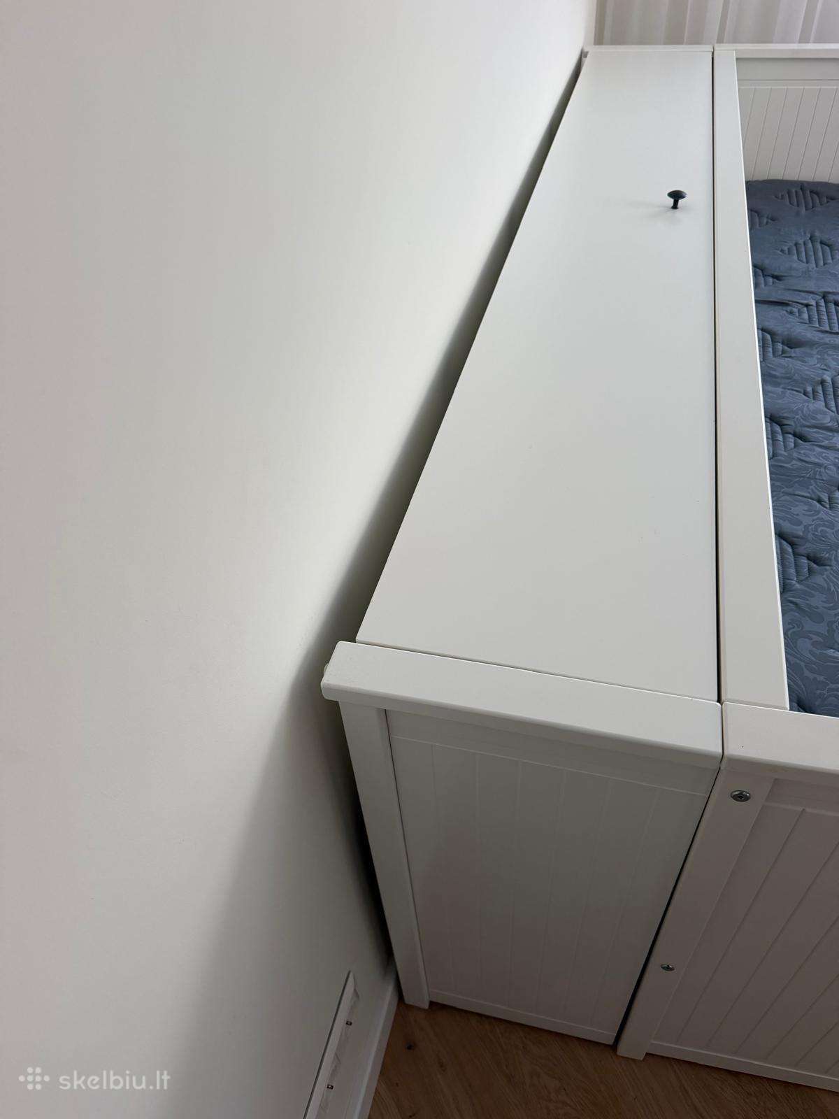 Ikea Hemnes lovos čiužinio dėžė. Balta
