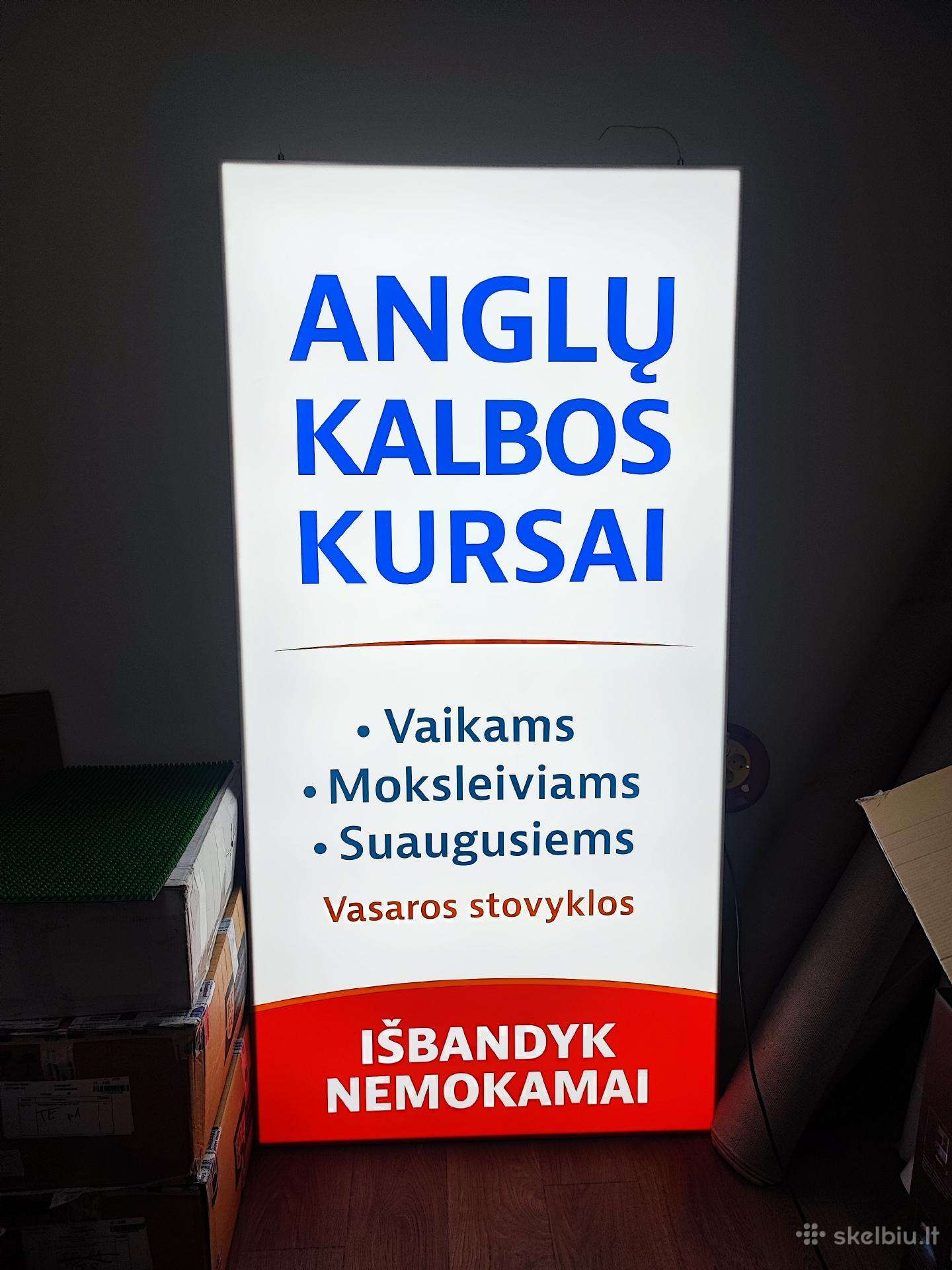 Šviesdėžė 1x2 m. Mažai naudota.