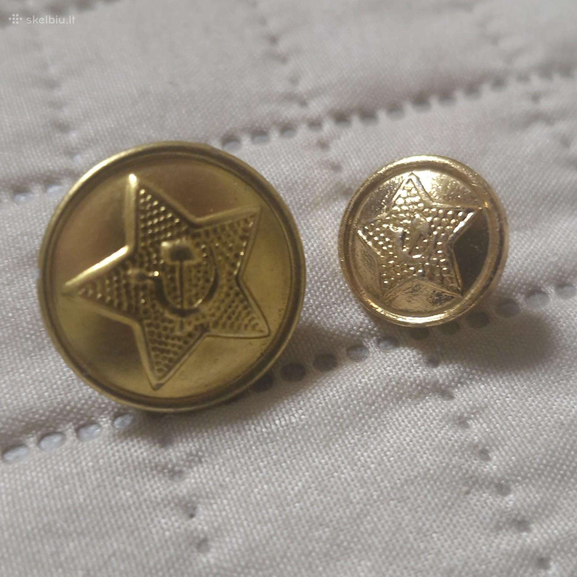 Kolekcinės vintažinės sovietinės sagos