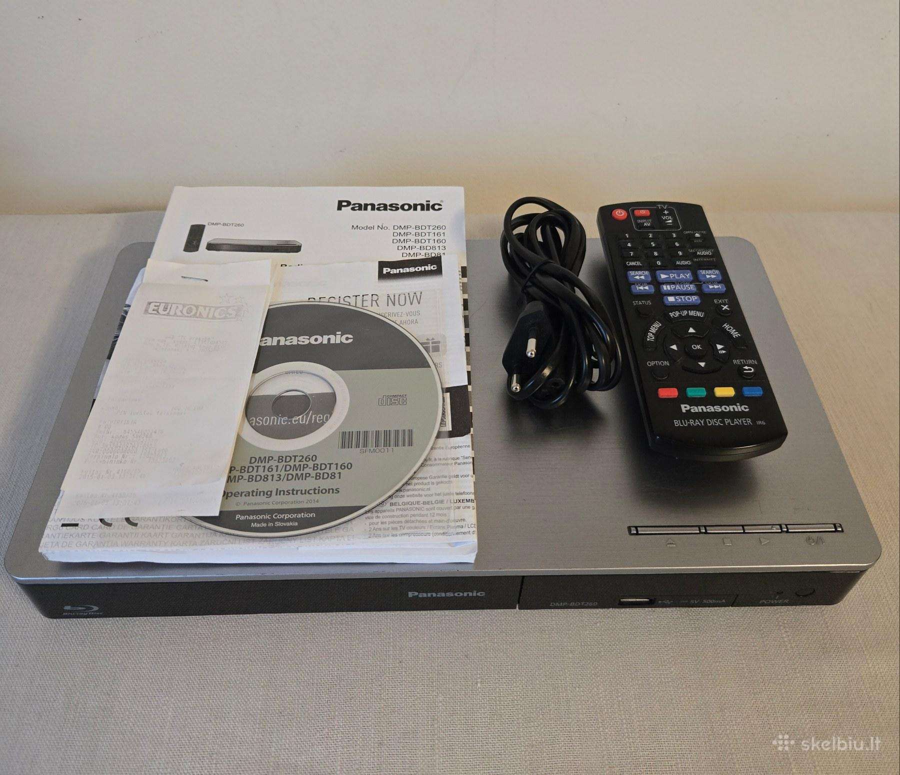 Panasonic Dmp-bdt260 Smart 3D Blu-ray grotuvas