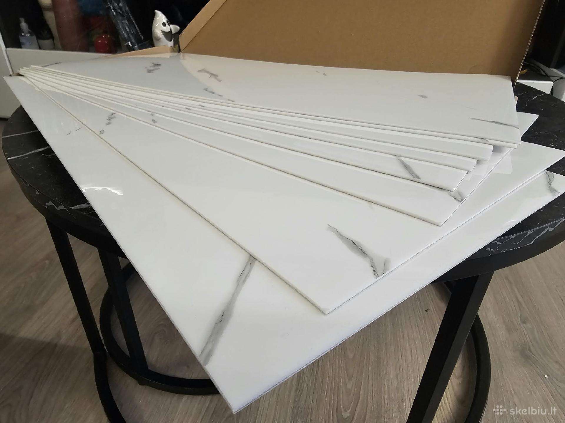 Lipnios marmuro imitacijos Pvc plokštės 60x30 cm