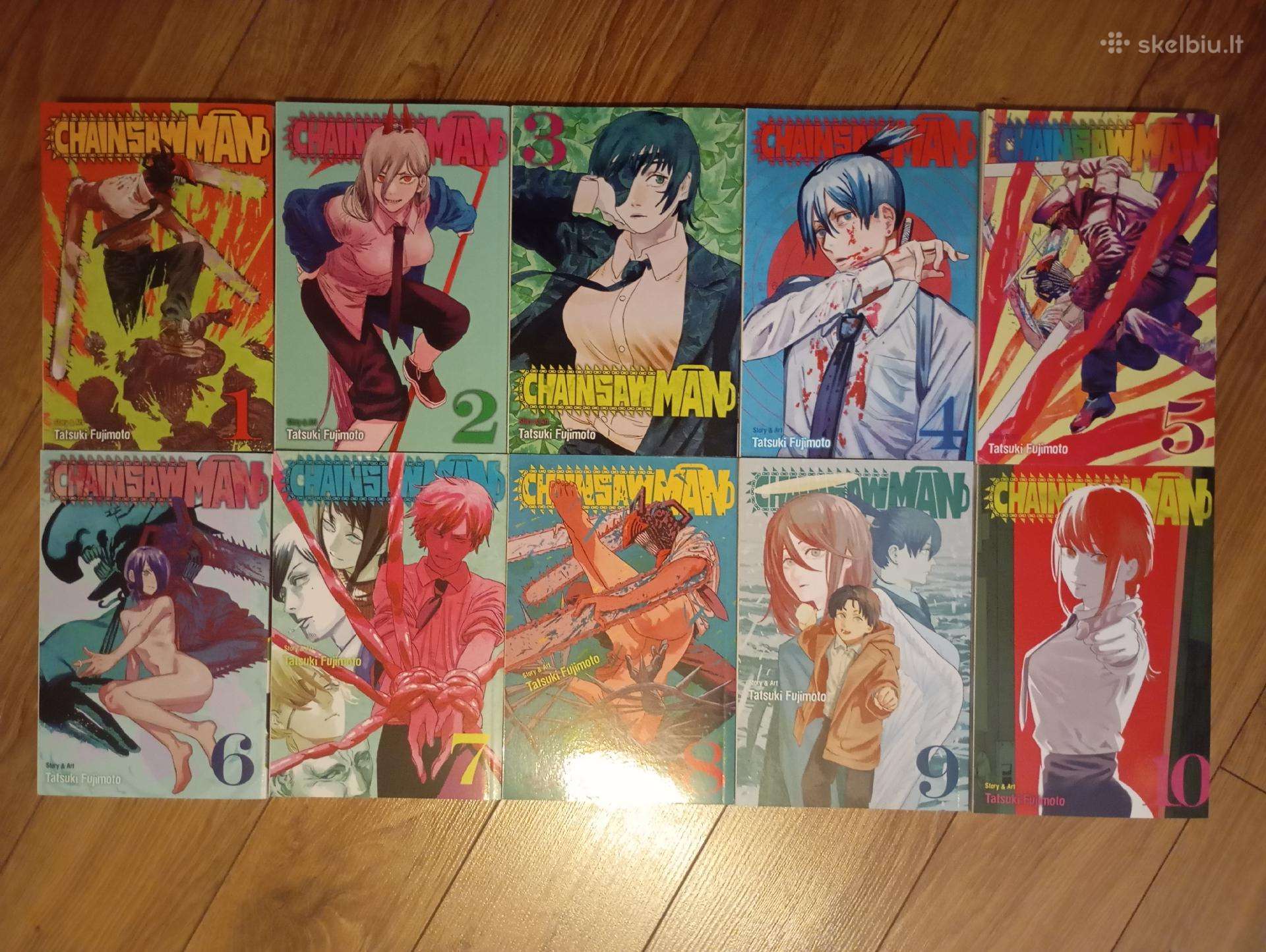 Chainsaw man manga nuo 1-10 ir 12-21