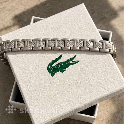 Lacoste metalinė apyrankė Su dėžute ir priedais
