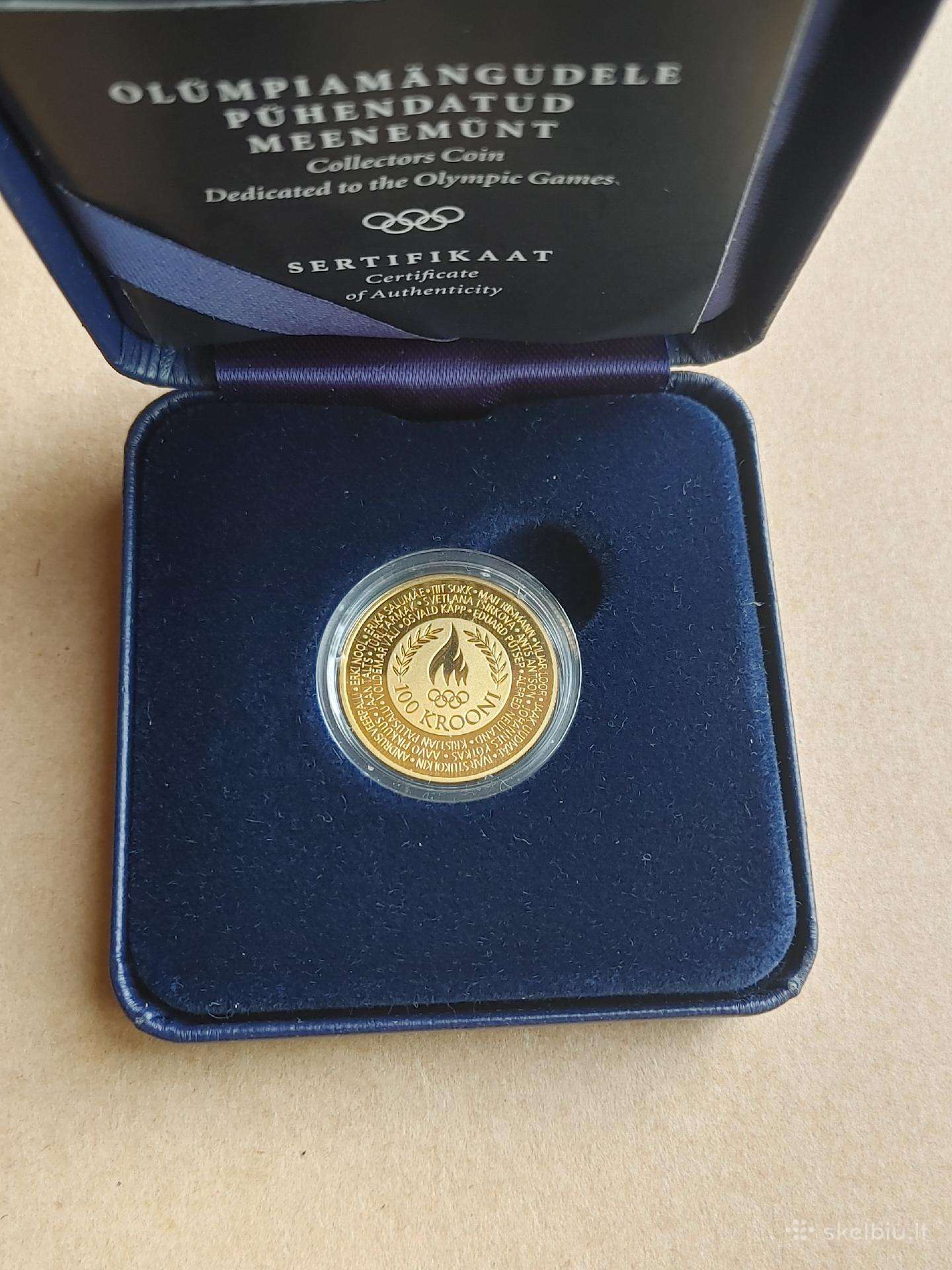 2004m - Estija 100 kroon Olimiada (auksas 7.78)