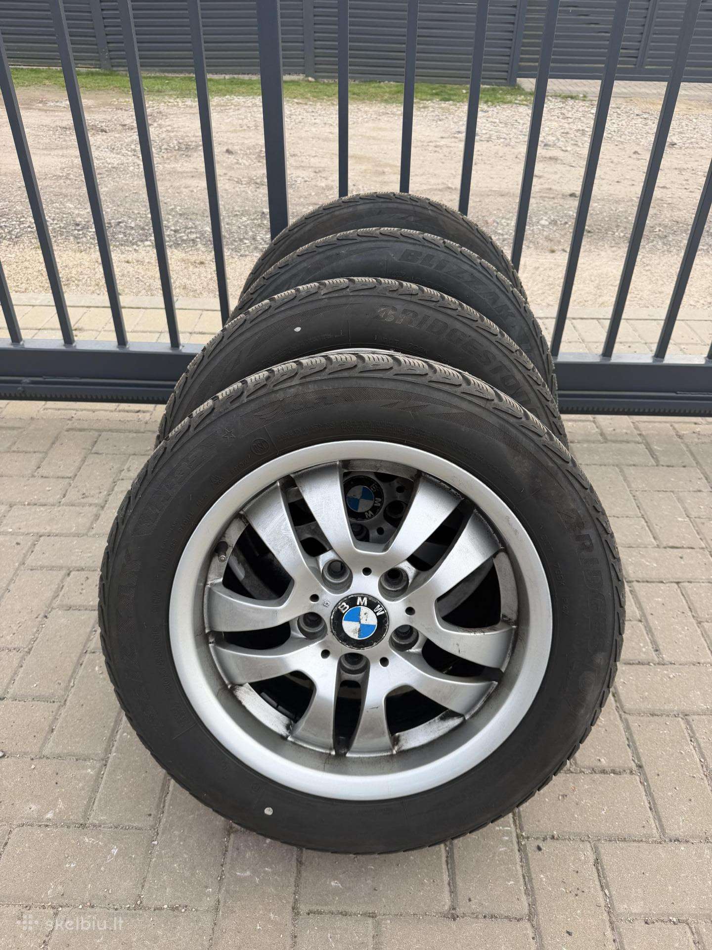 R16 bmw ratlankiai su bridgestone padangom
