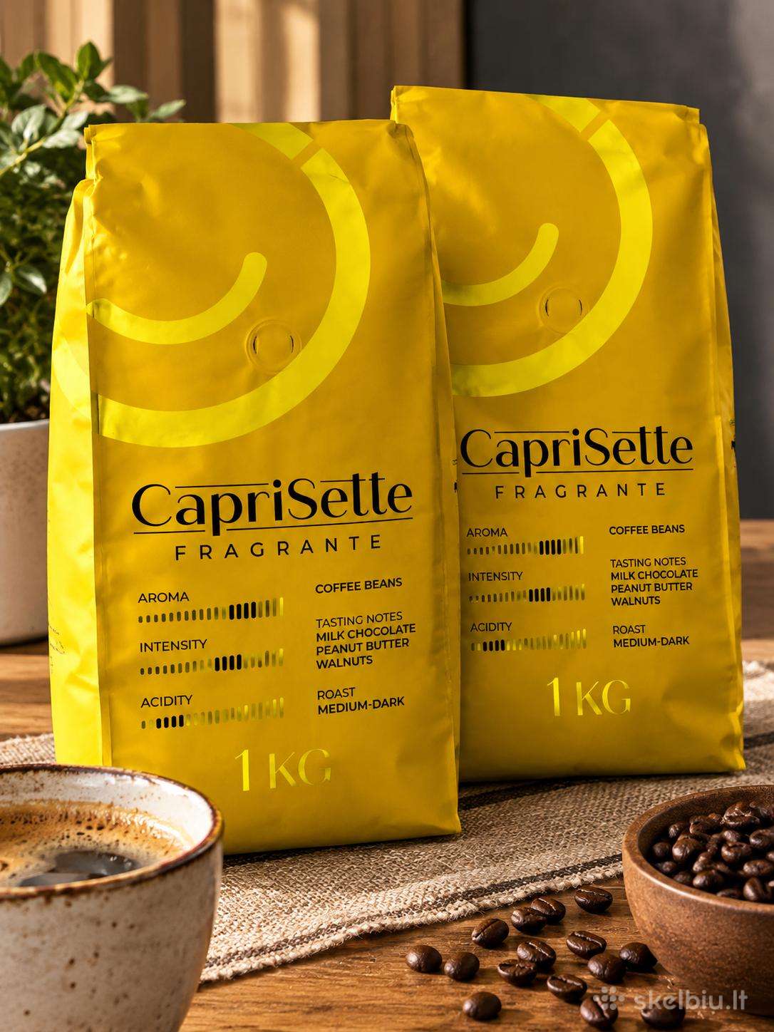 2vnt/1kg kavos pupelių “Caprisette fragrante