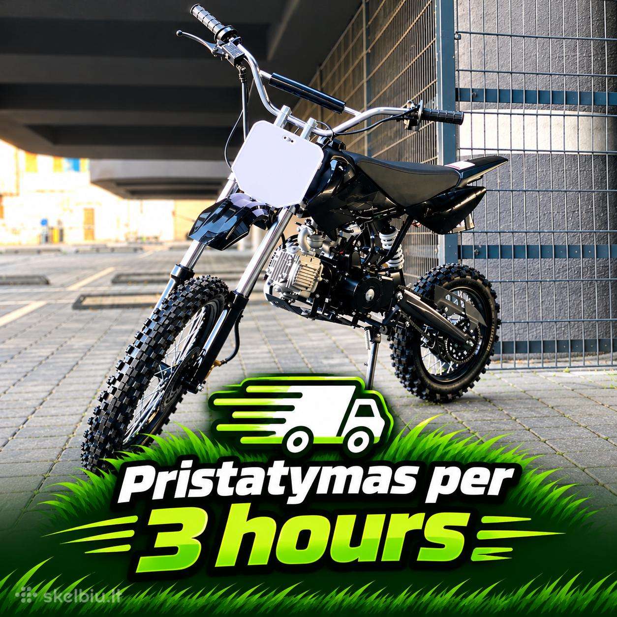 Kross Pit Bike 129cc 17kw R-17,r-14. 2026m Black