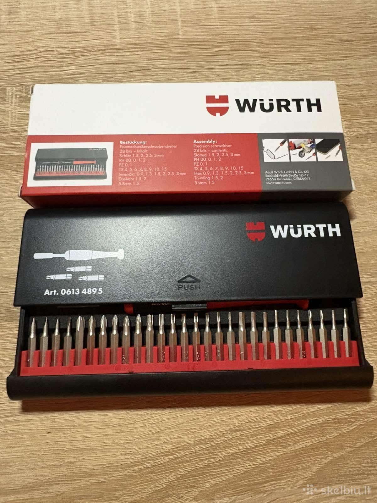 Wurth atsuktuvu rinkynis