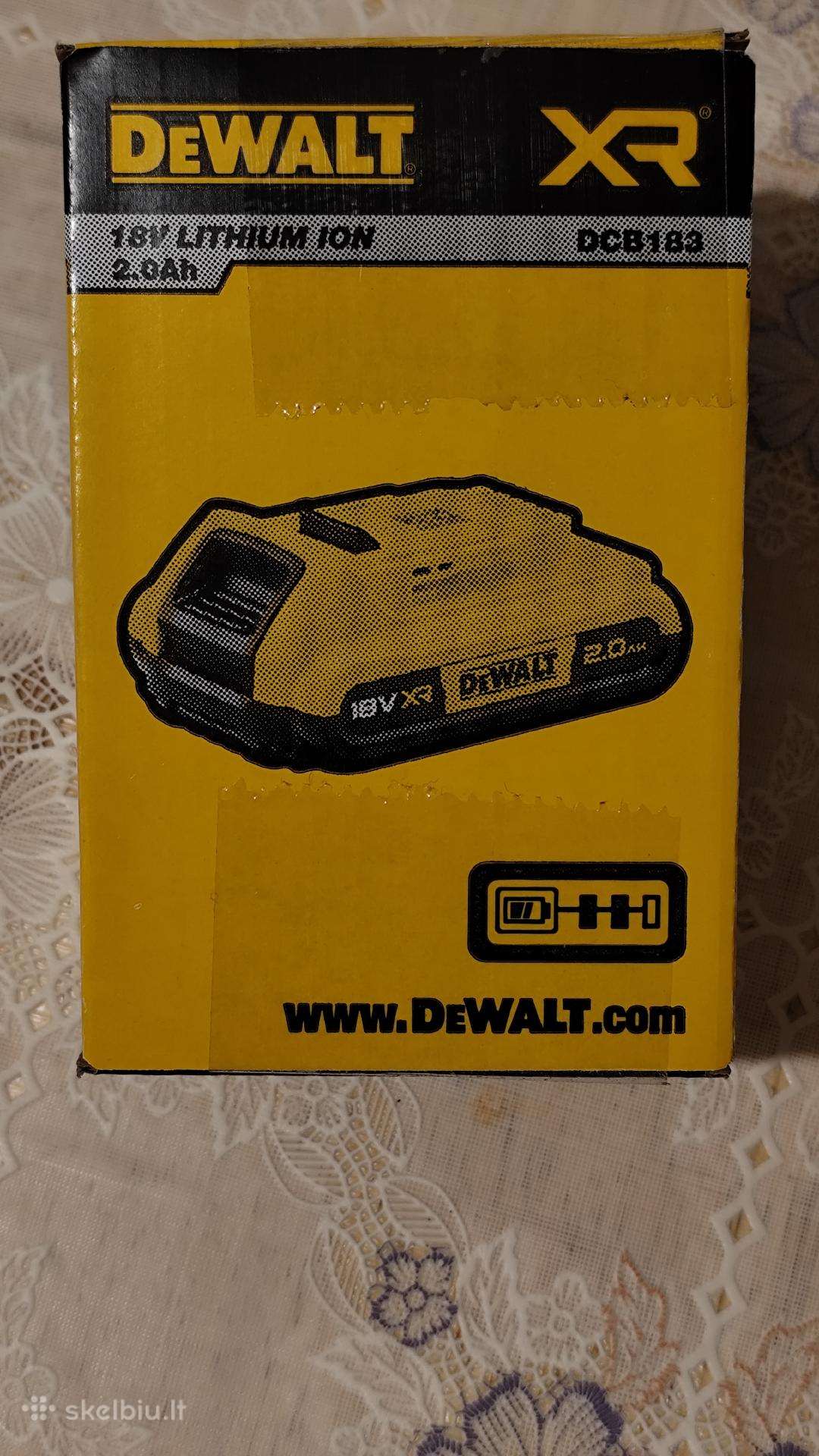 Akumuliatorius Dewalt Dcb183 18v 2.0ah