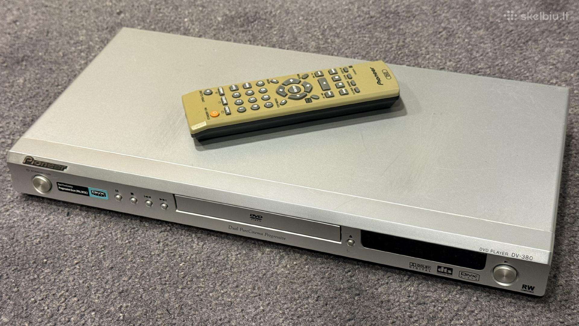 Pioneer dv-380 dvd, audio grotuvas