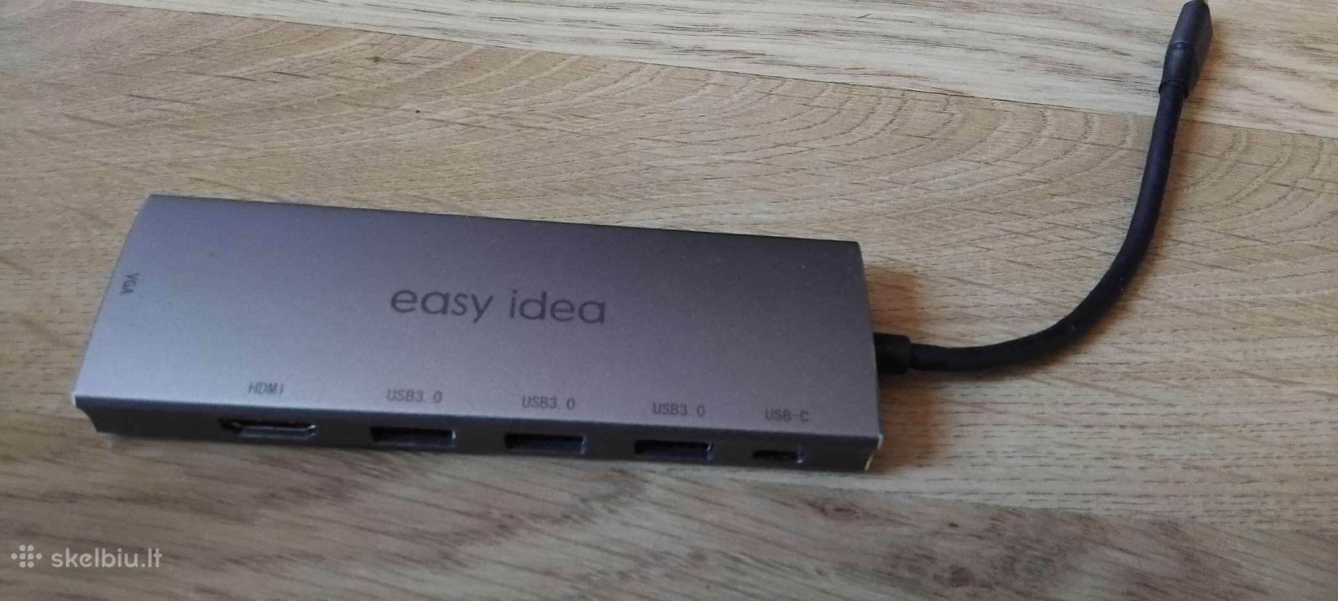 „Easy Idea“ Usb-c šakotuvas (adapteris), 6 viename