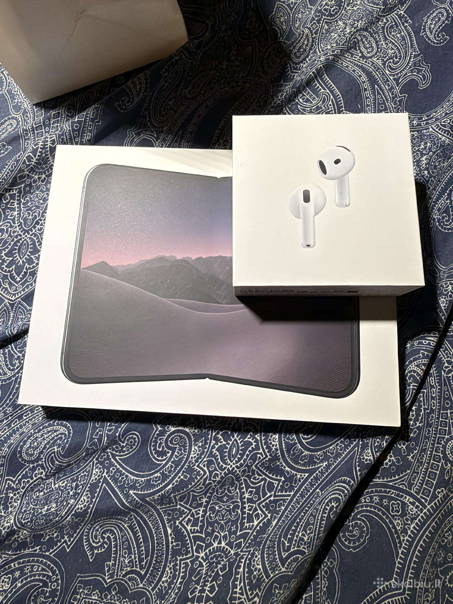 Parduodu nauja iPhone duo 512 night sky+airpods 5