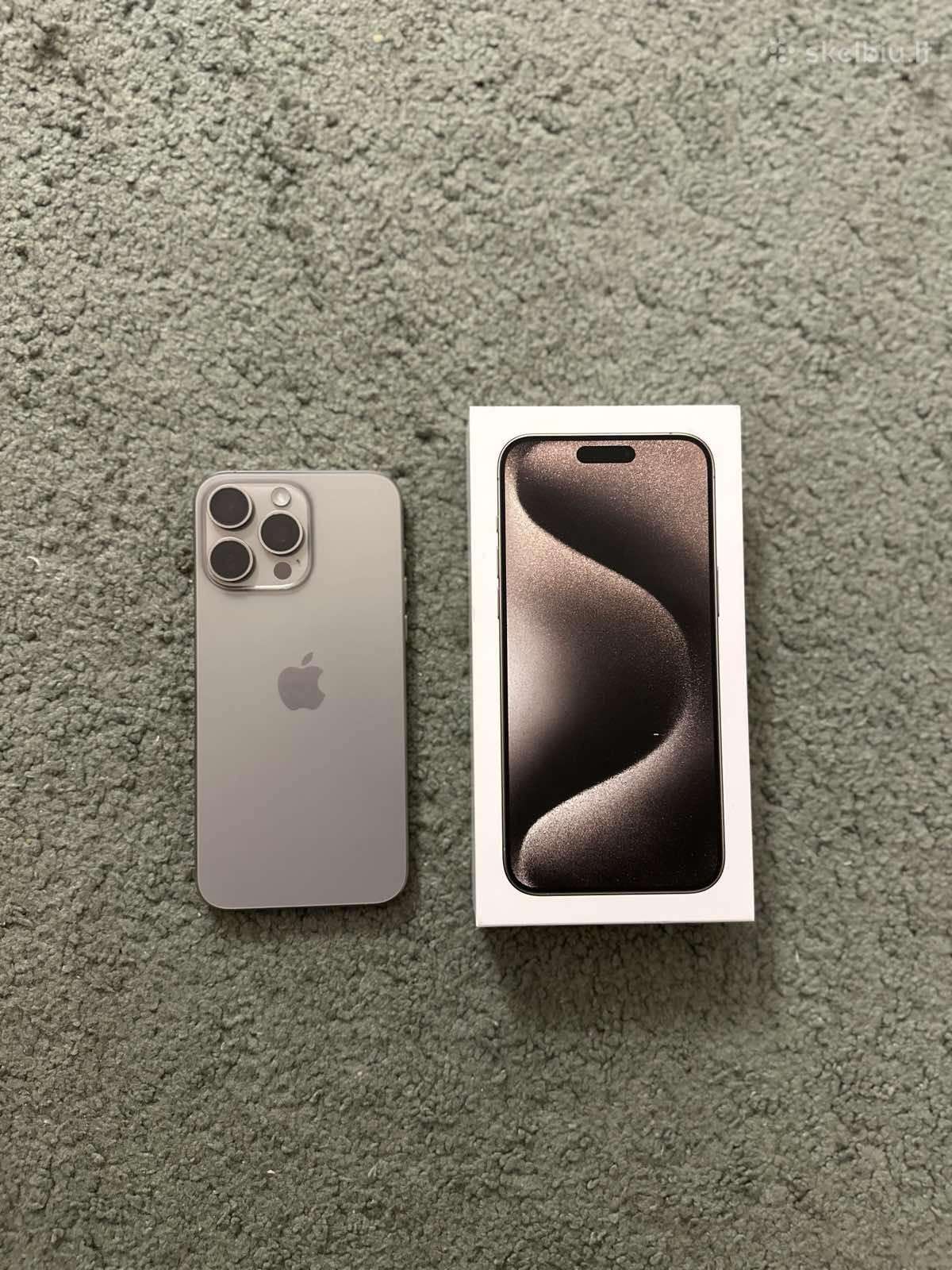 Apple iPhone 15 Pro Max, 256gb, Natural Titanium