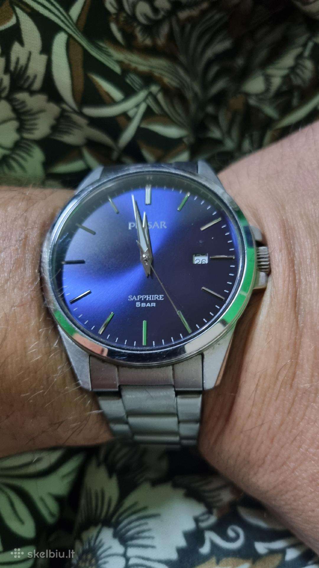 Pulsar blue watch
