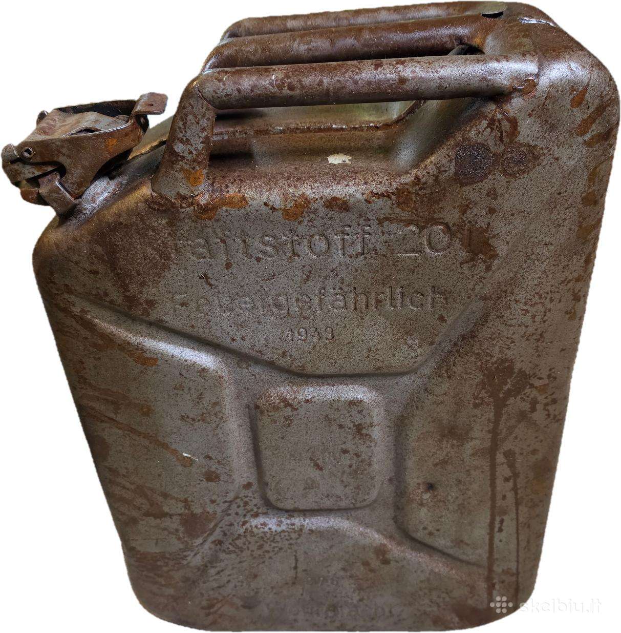 Originalus Wehrmacht kanistras 20l, 1943 m.